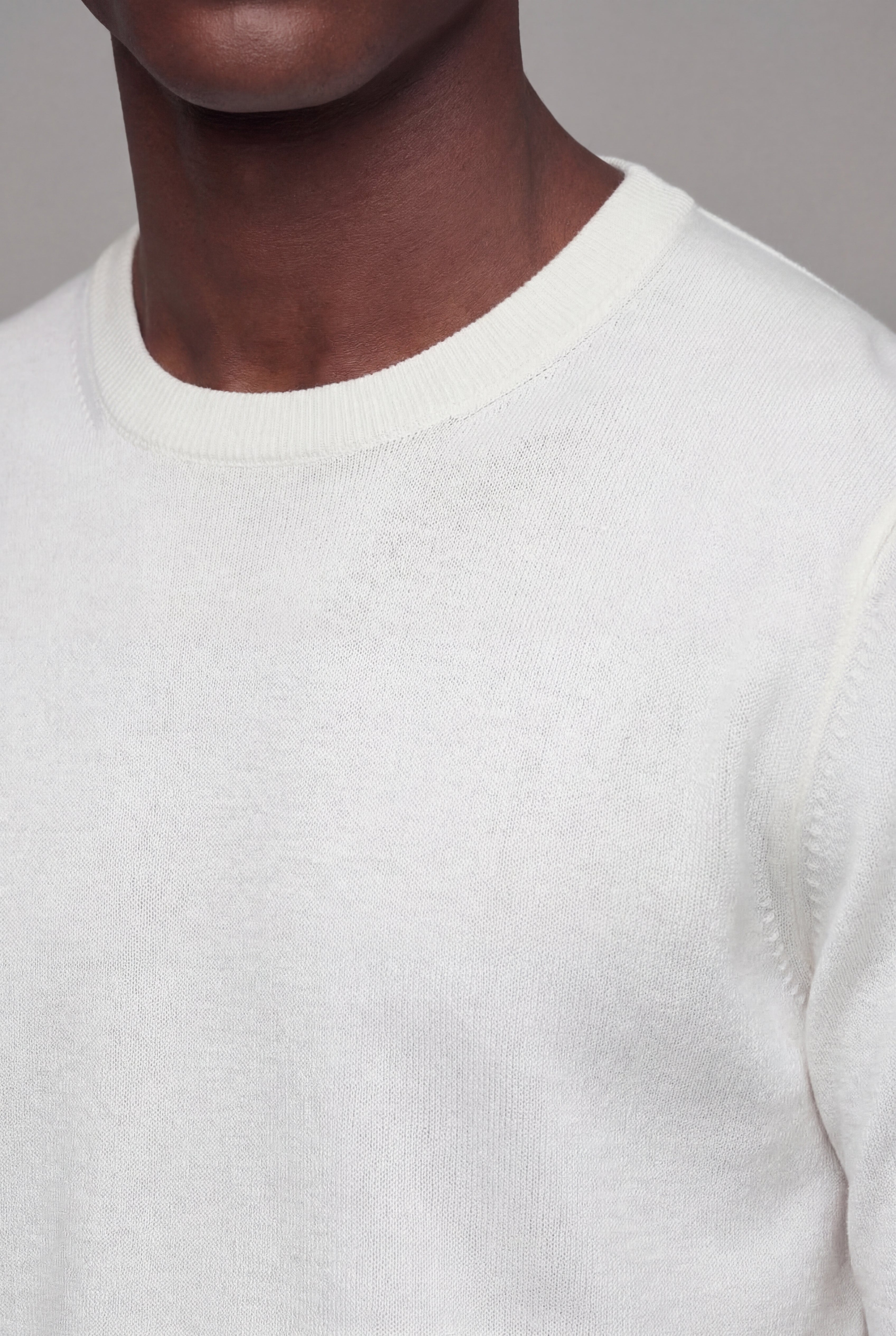 SOLEN KNIT TEE – WHITE