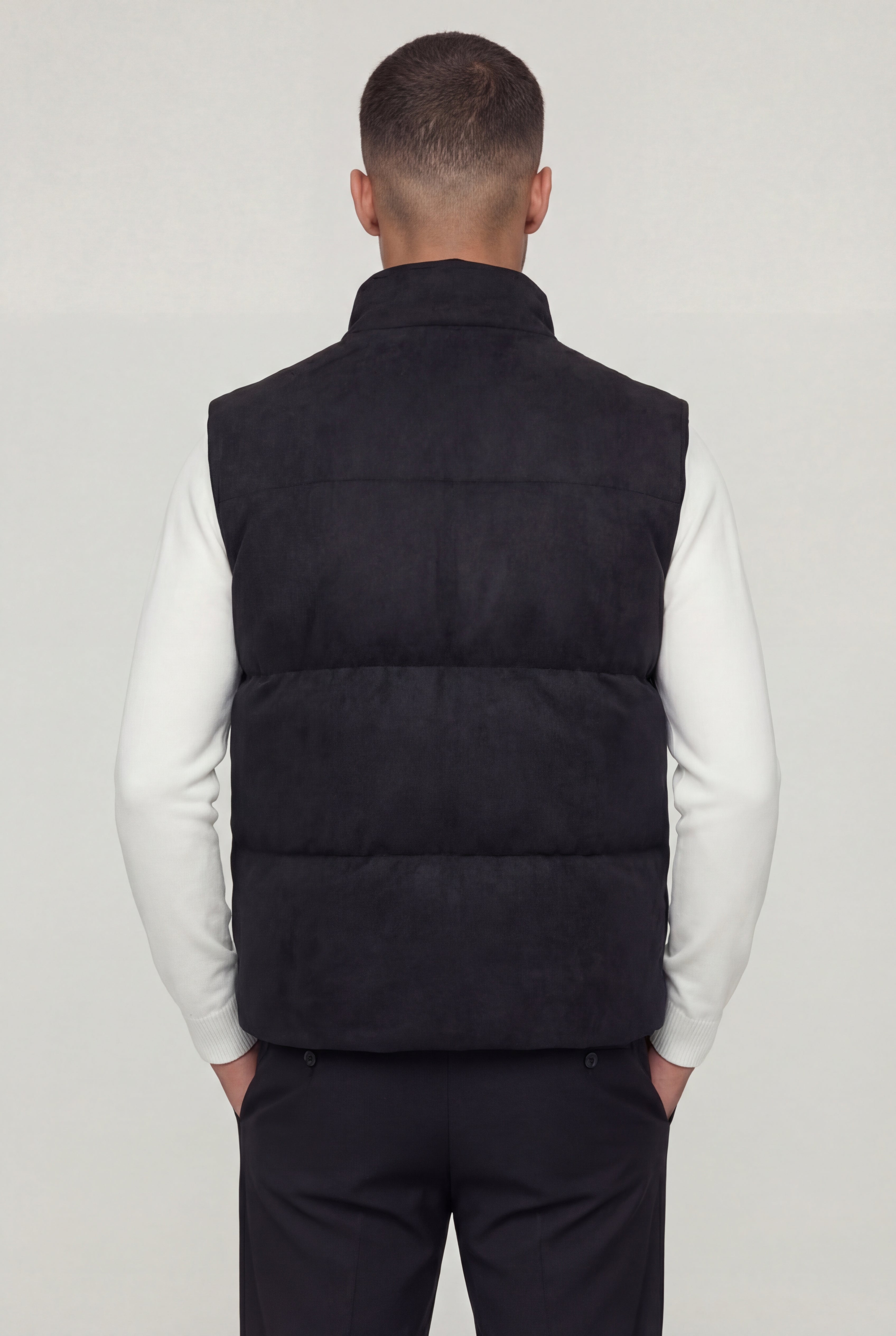 SOLVANE SUEDE VEST – BLACK