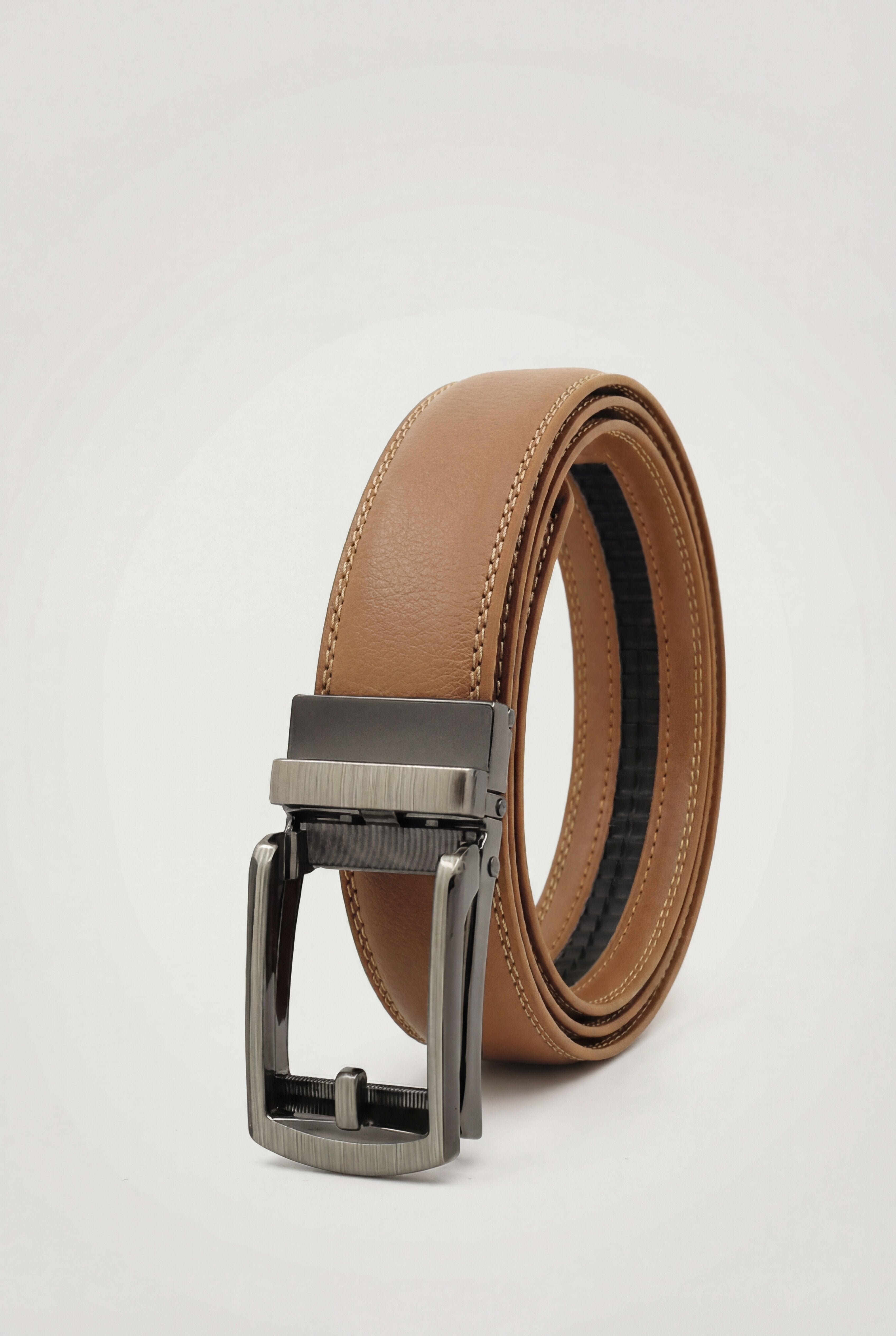 SOMX LEATHER BELT – KHAKI