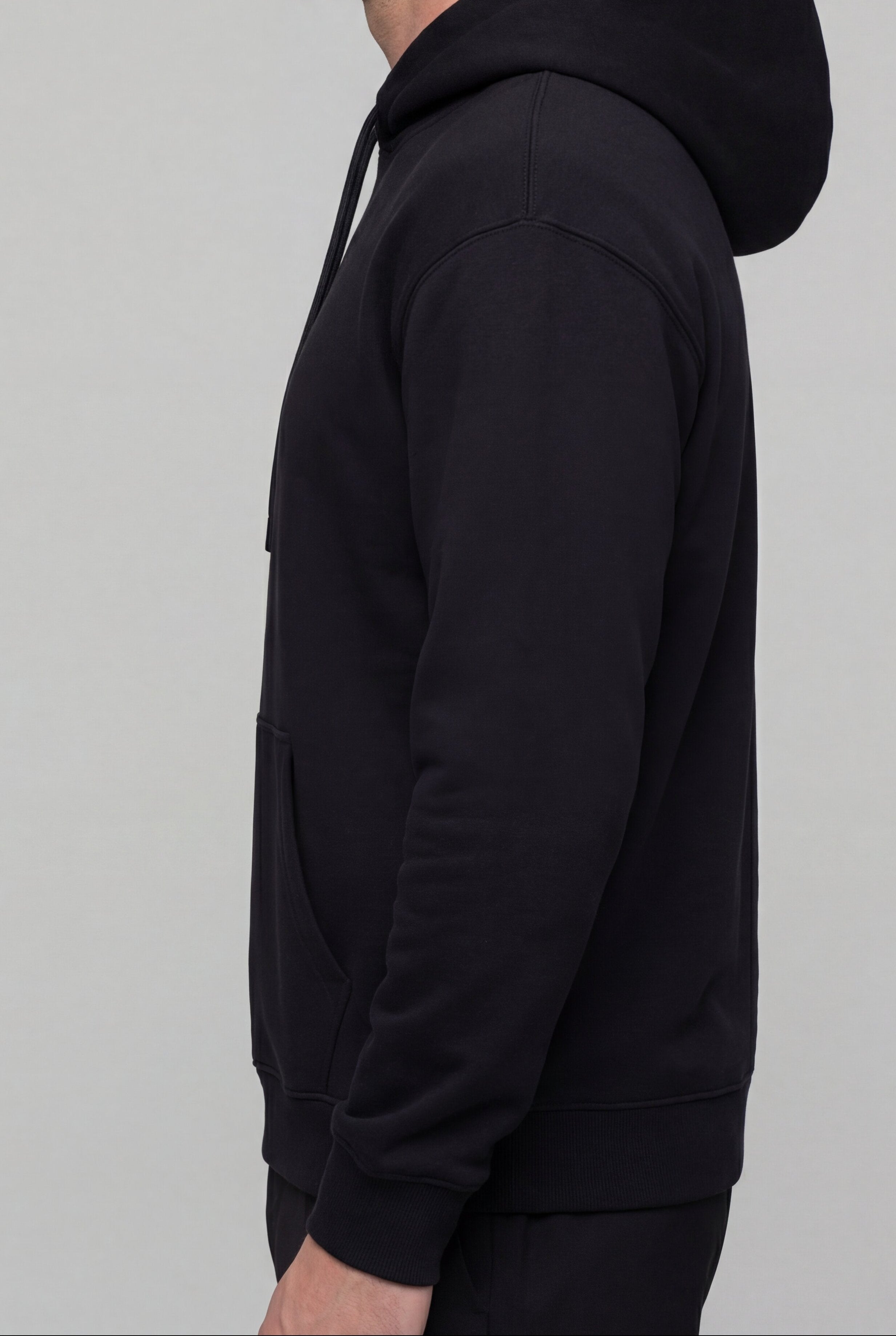 STONEWICK CLASSIC COTTON HOODIE – BLACK
