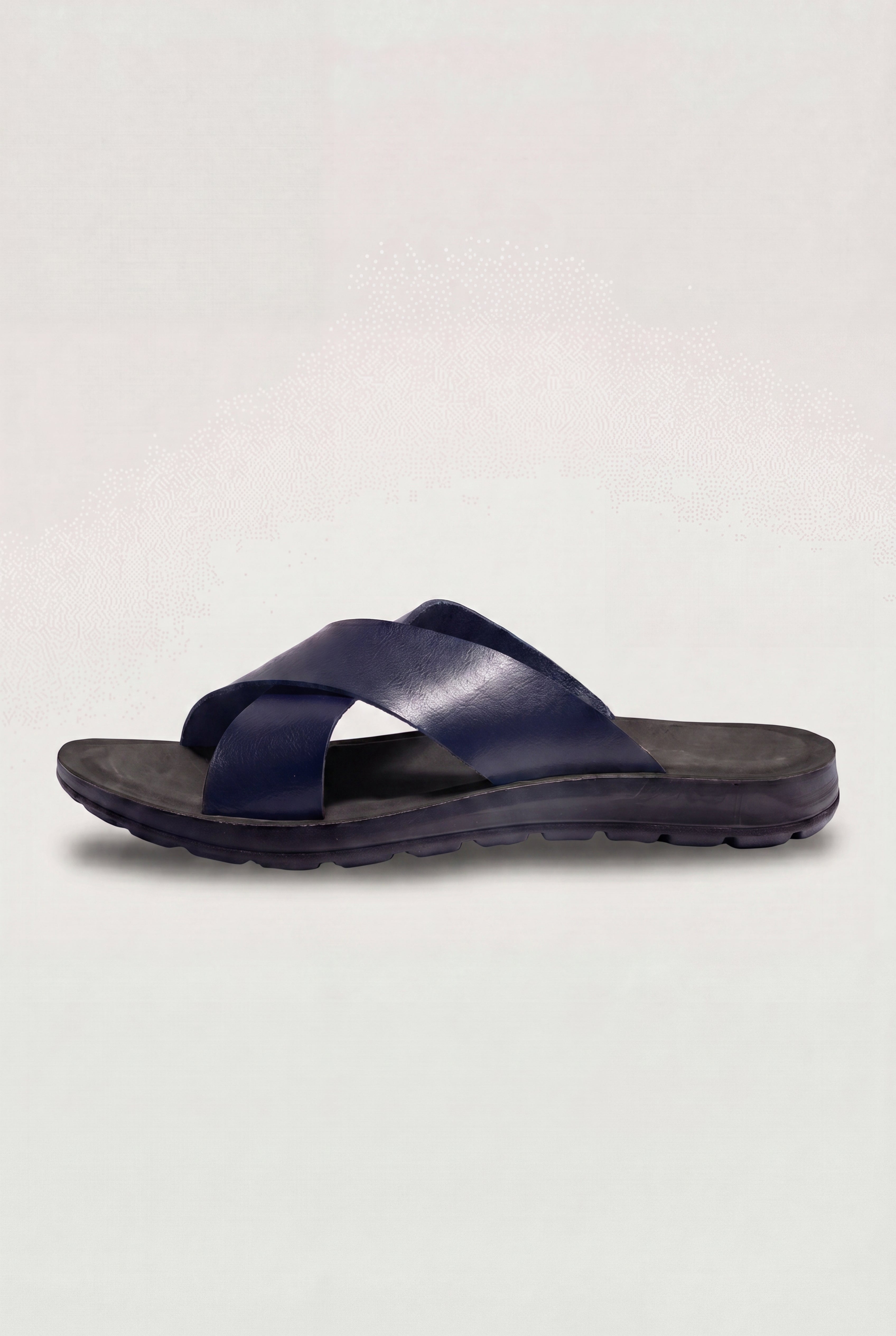 TAVERNO CROSS STRAP SANDALS – NAVY