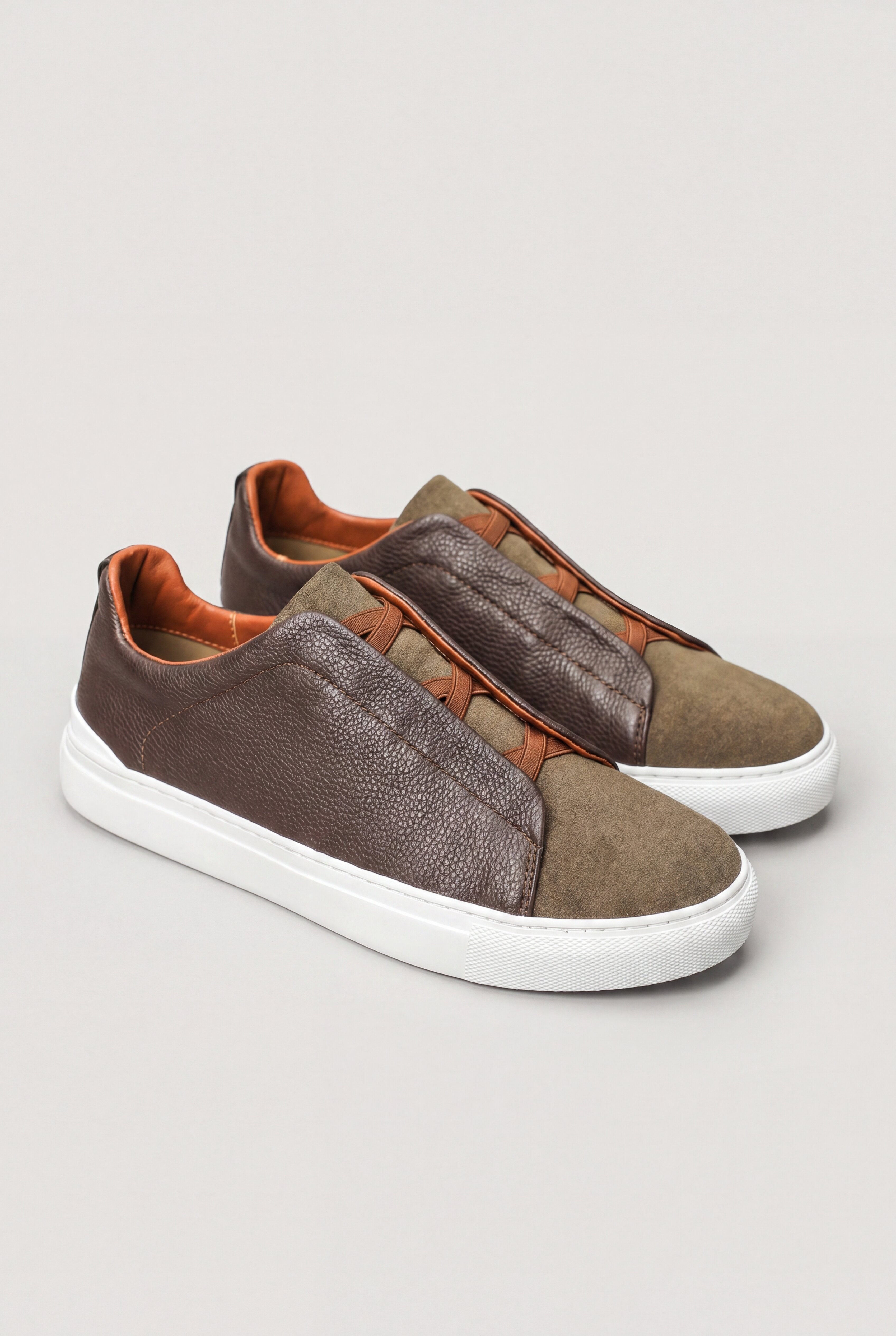 OLEX LEATHER LOAFERS – BROWN
