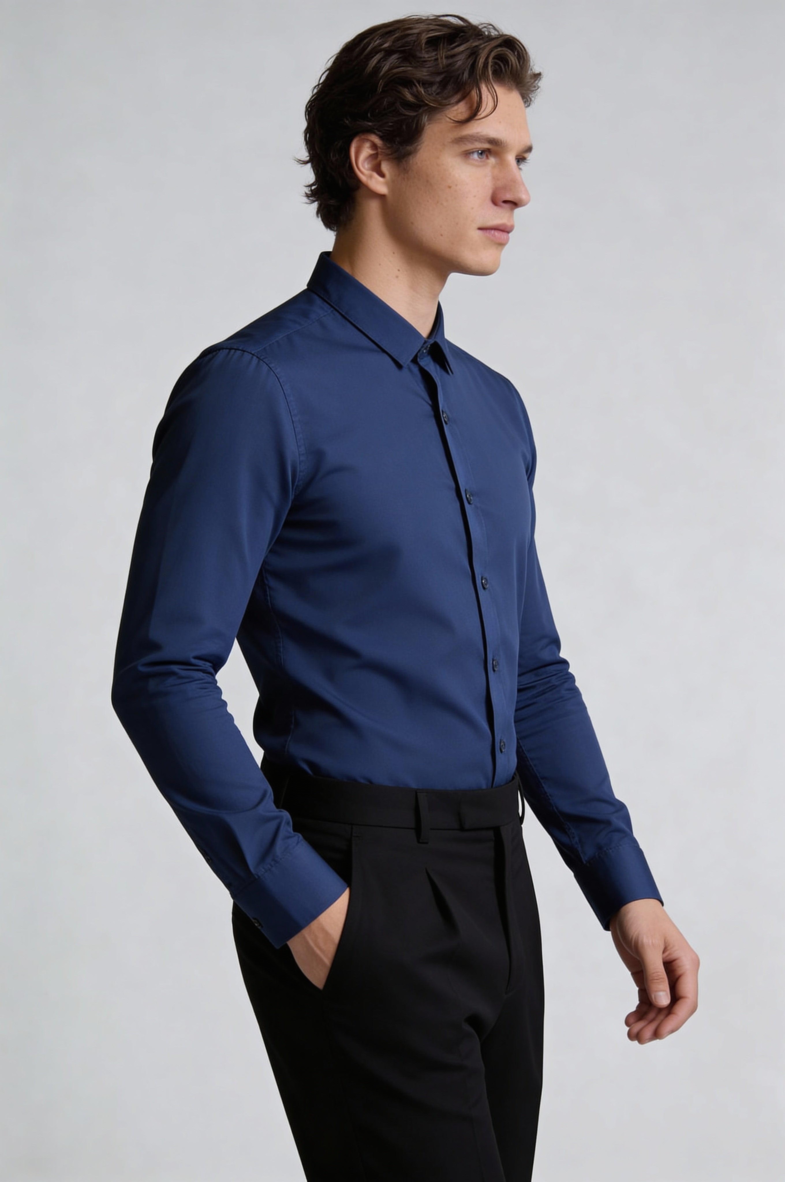 VAREXON DRESS SHIRT – HAZE BLUE