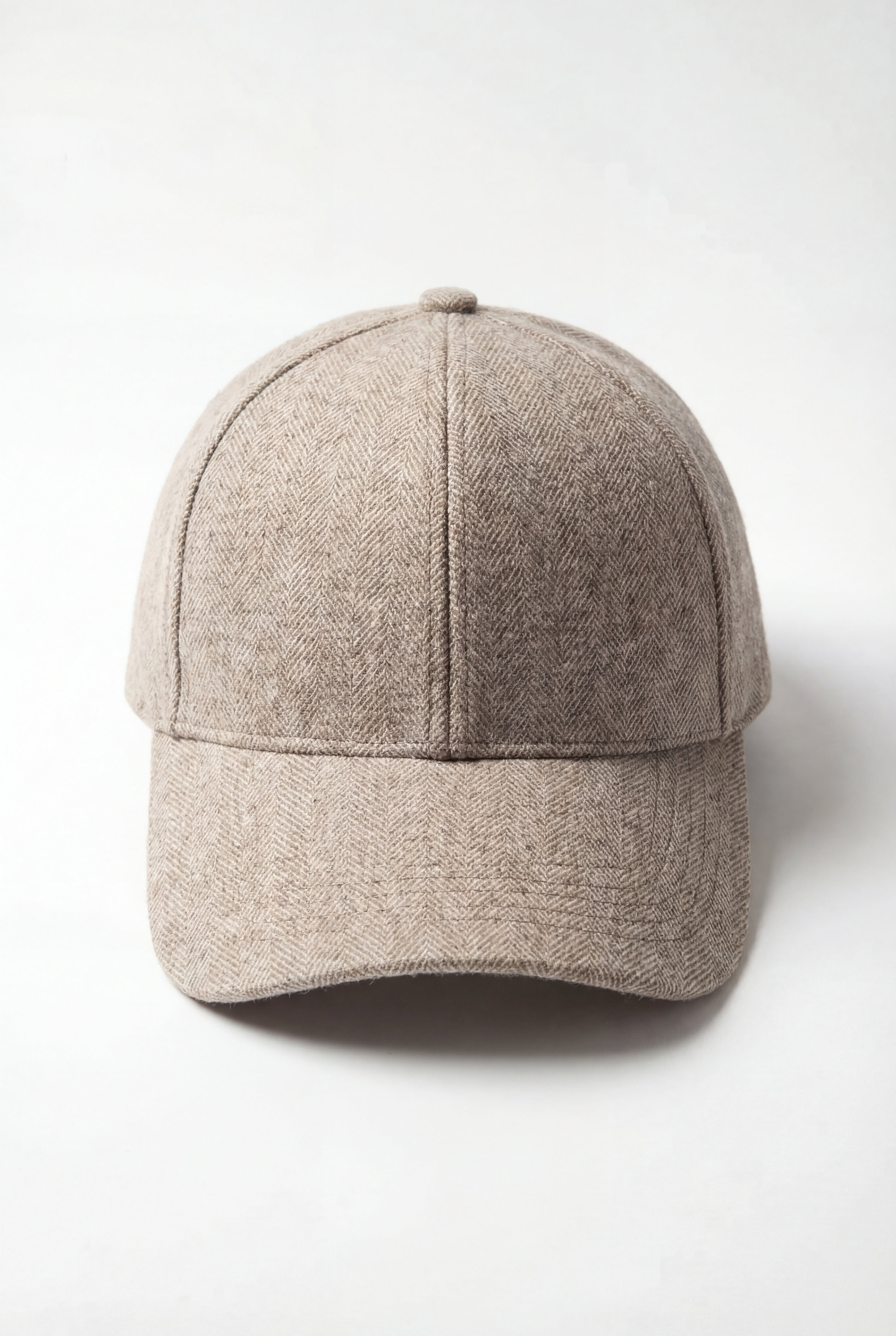 VELTARO HERRINGBONE BASEBALL CAP - GRAY