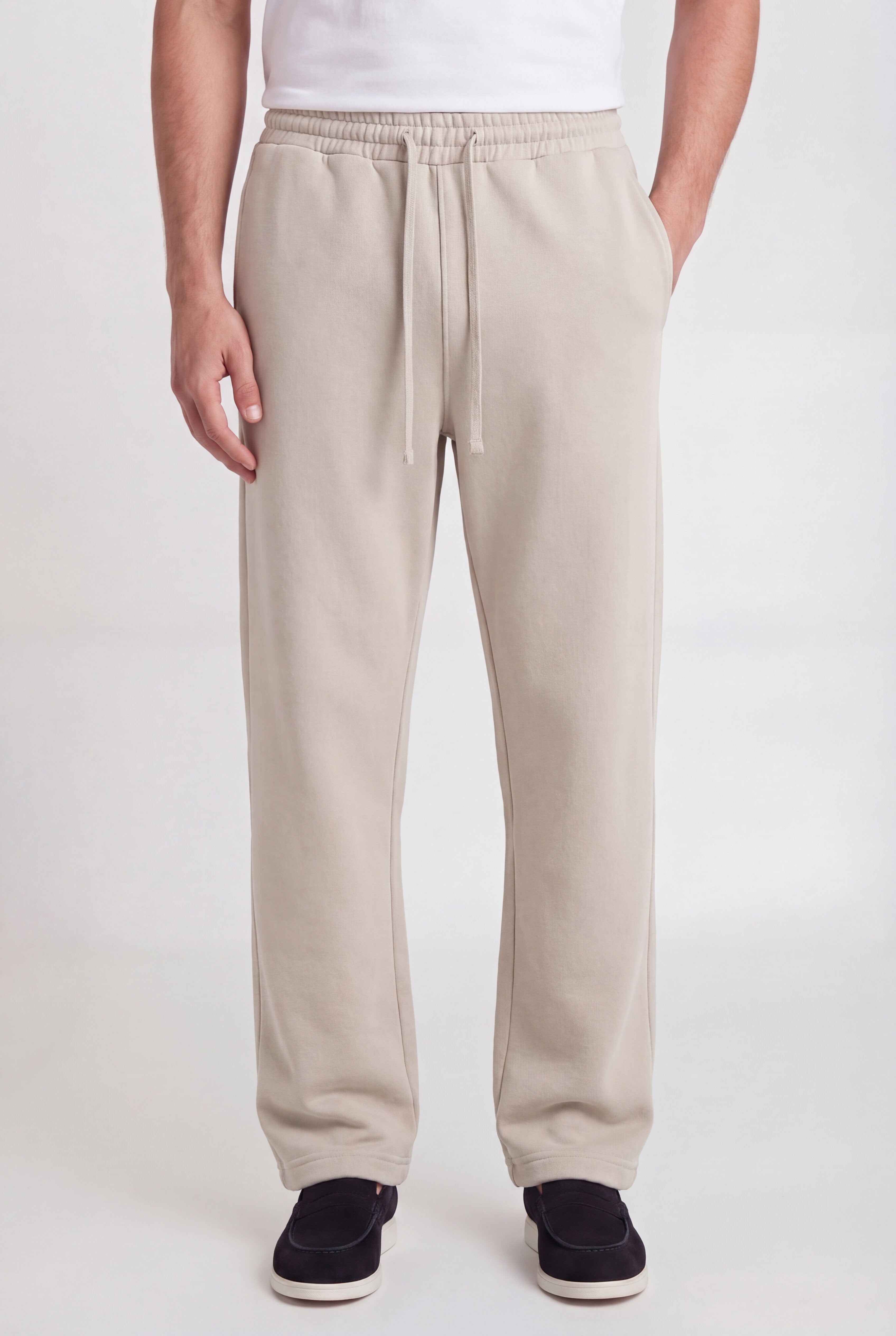 VELTORA DRAWSTRING TROUSERS – BEIGE