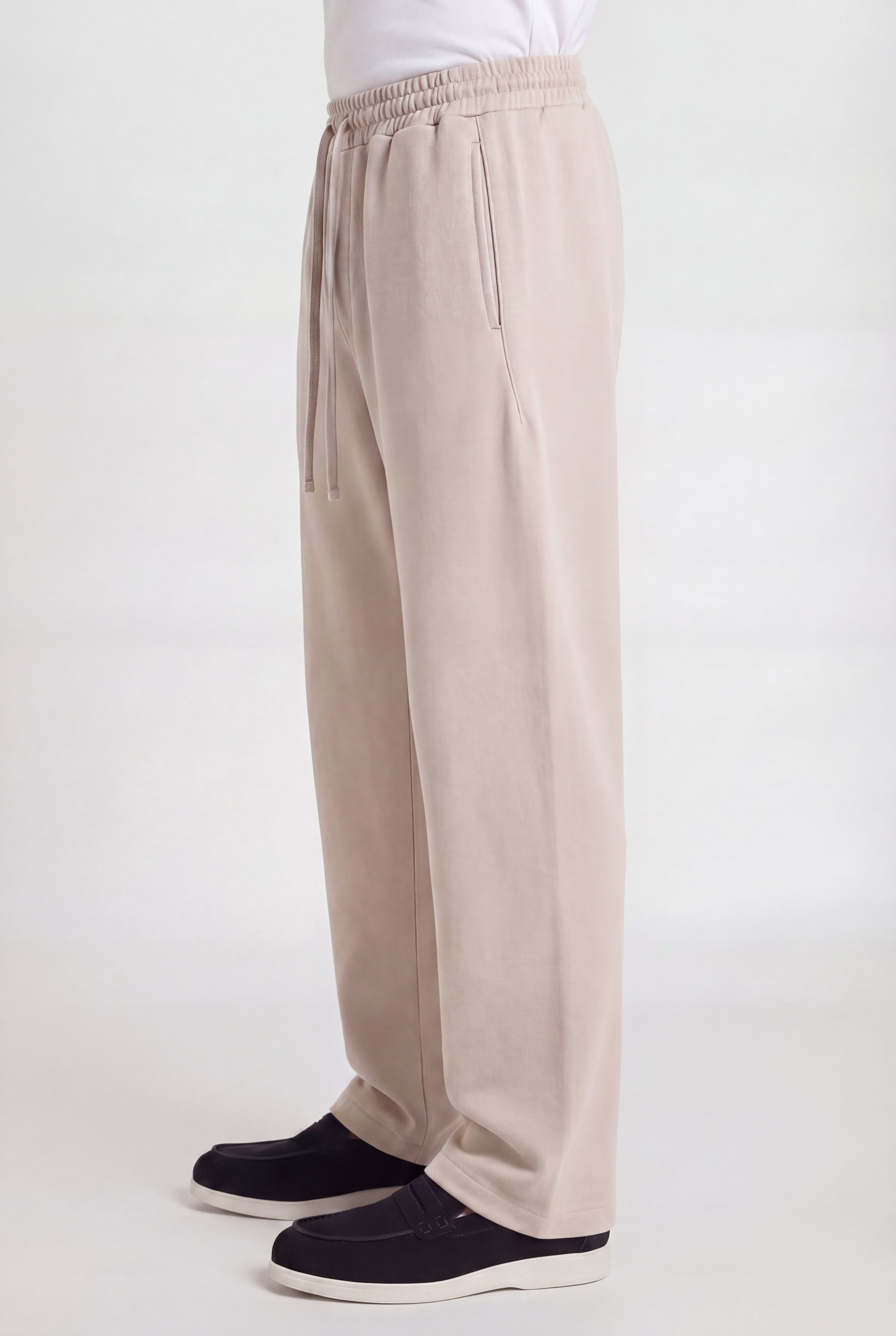 VELTORA DRAWSTRING TROUSERS – BEIGE