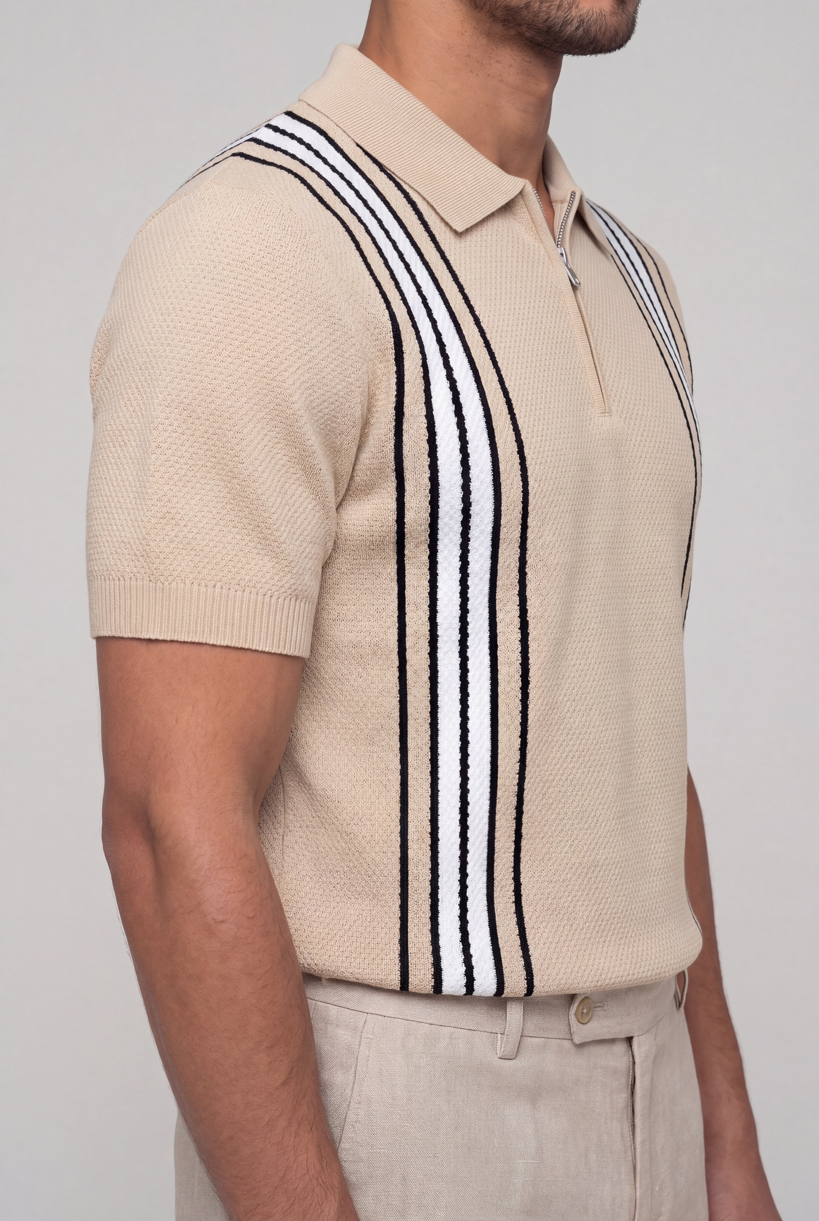 VIREX ZIP POLO – APRICOT