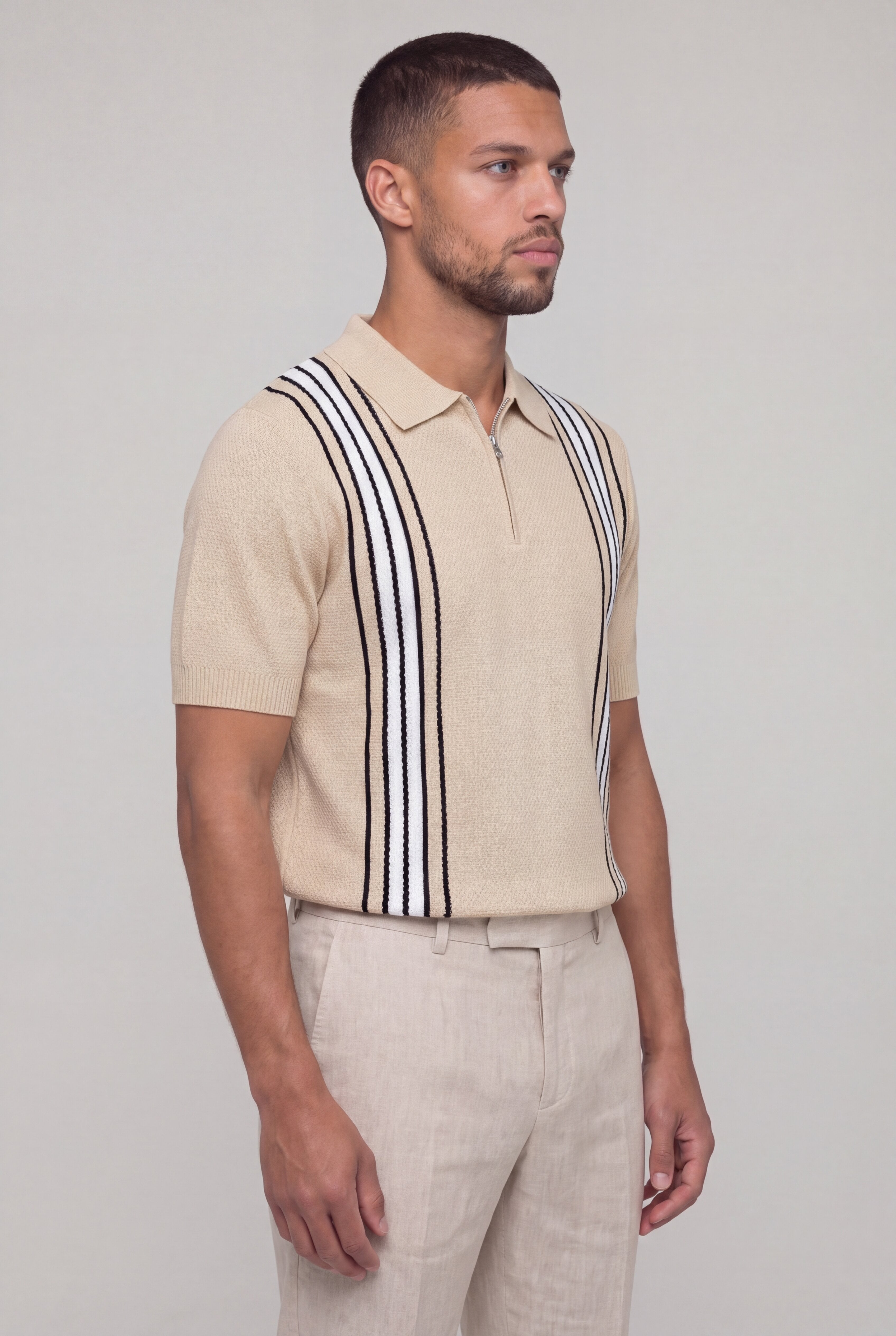 VIREX ZIP POLO – APRICOT
