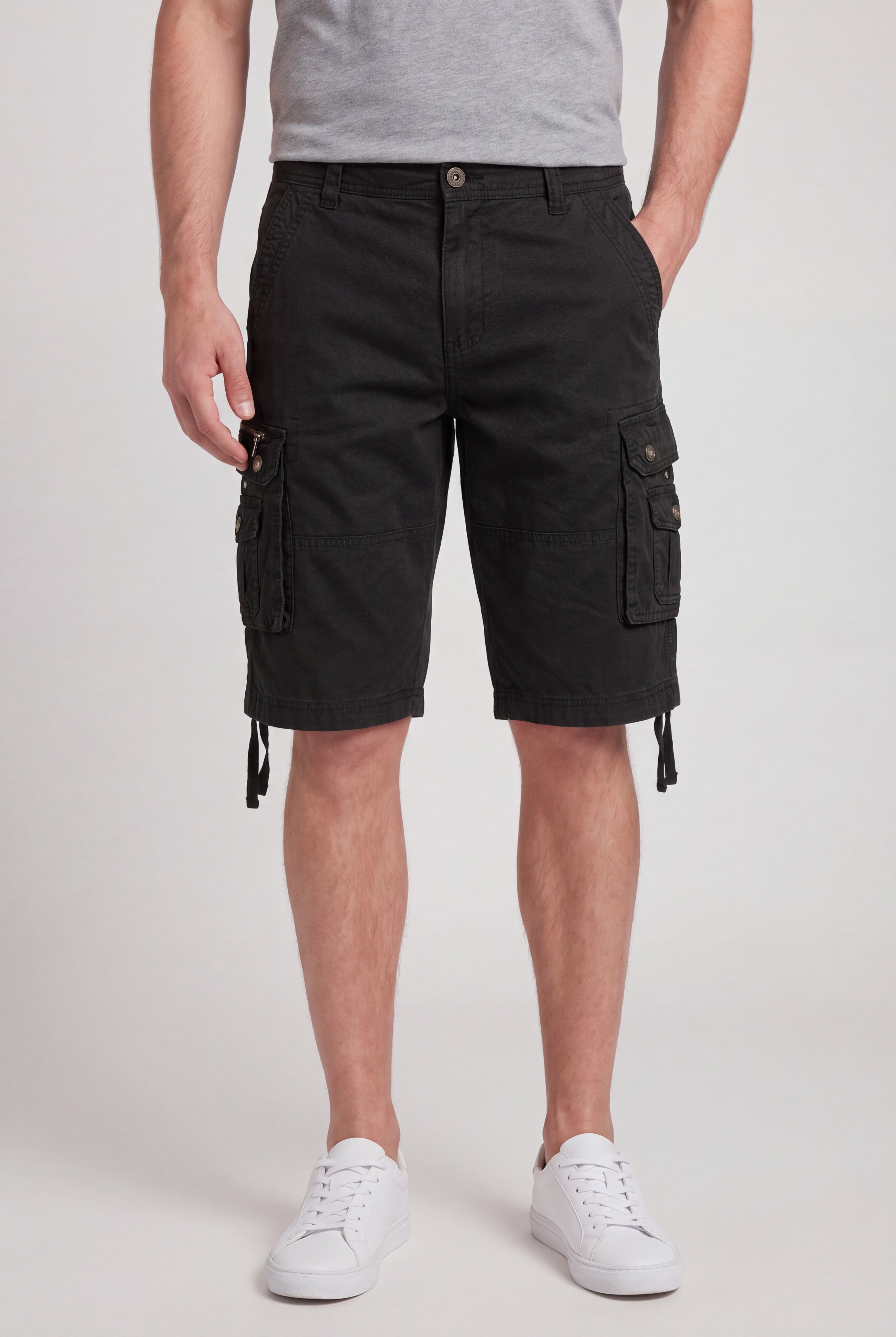 VORTRAX CARGO SHORTS – BLACK