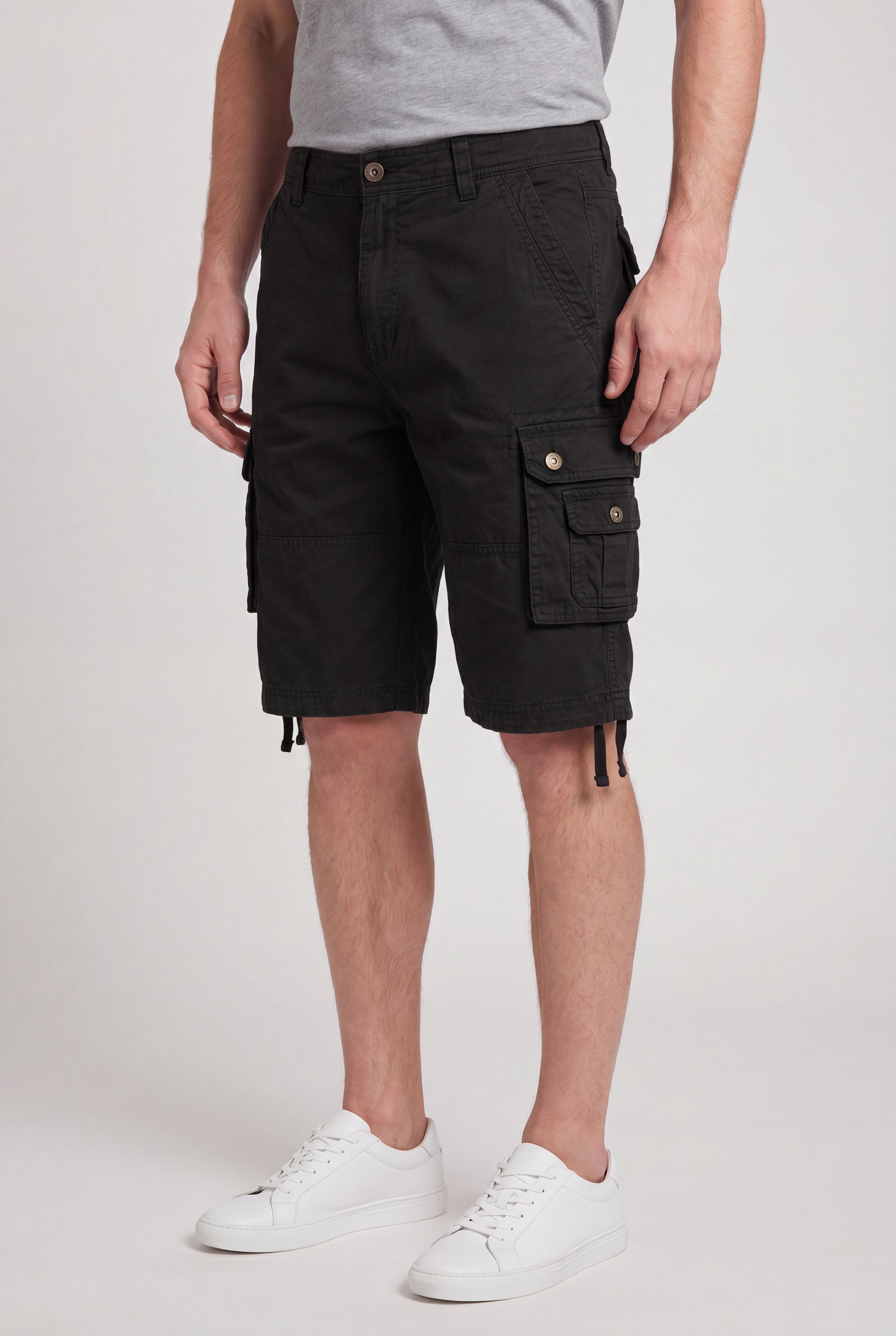 VORTRAX CARGO SHORTS – BLACK