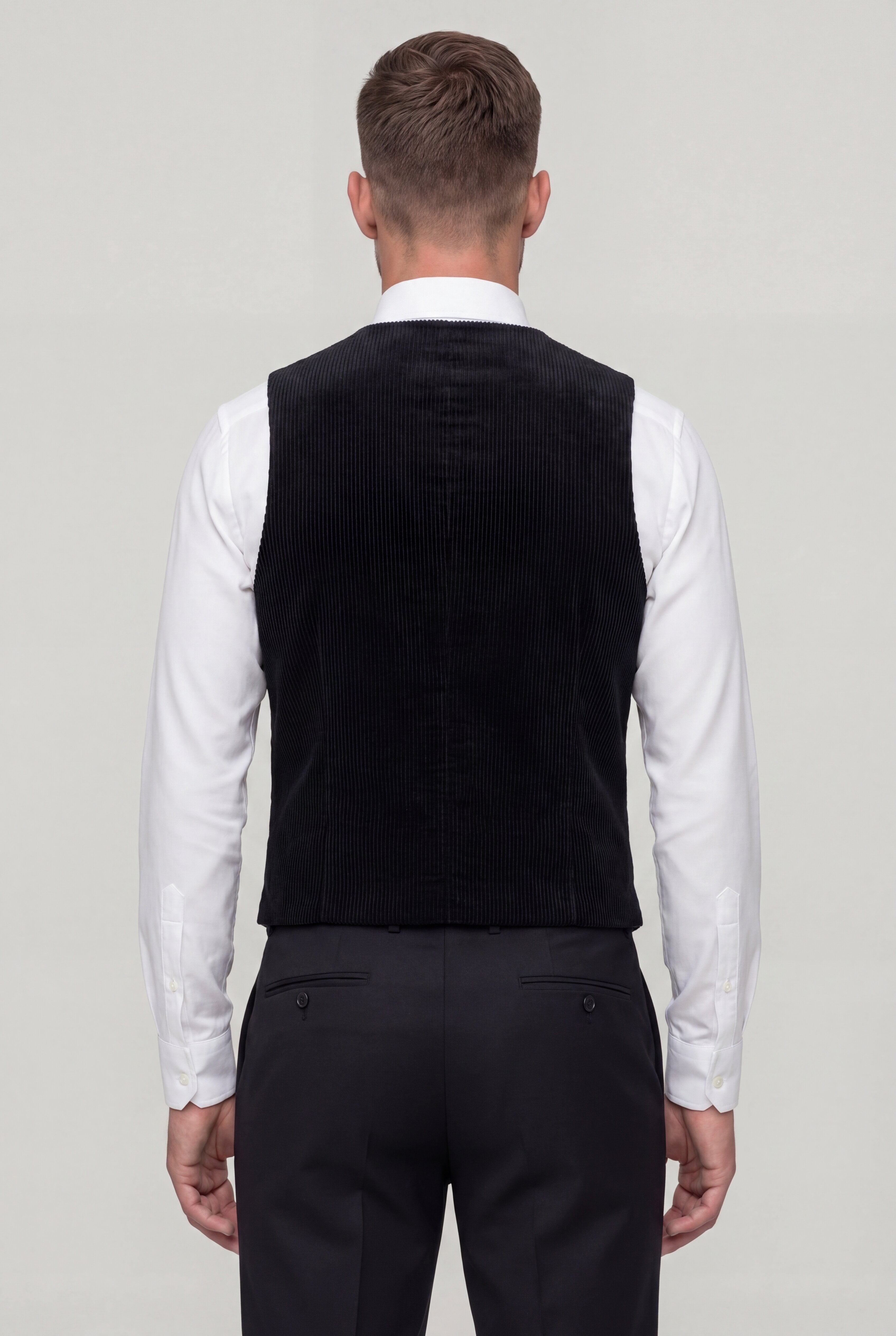ZENTHRO CASUAL VEST - BLACK