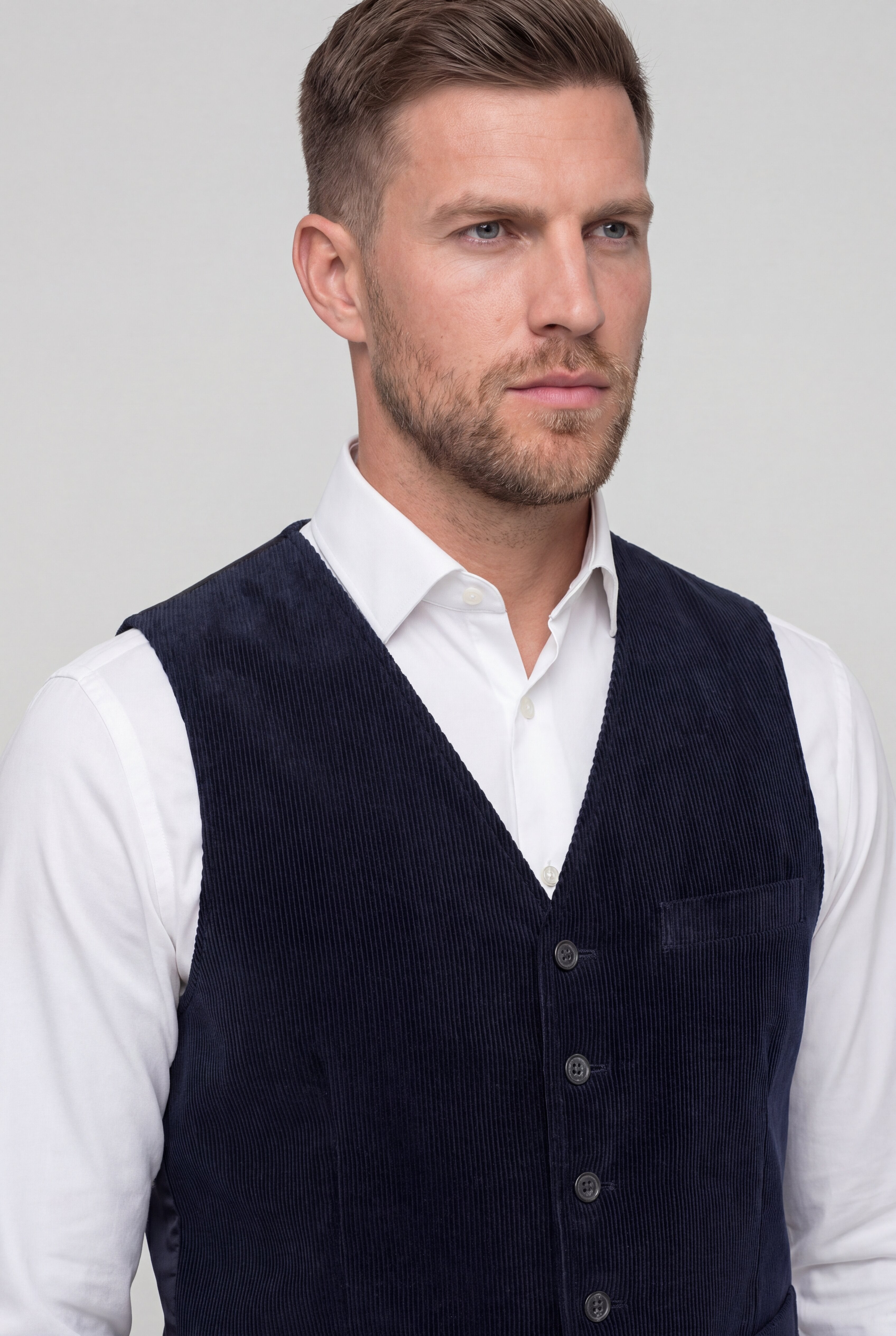ZENTHRO CASUAL VEST - BLUE