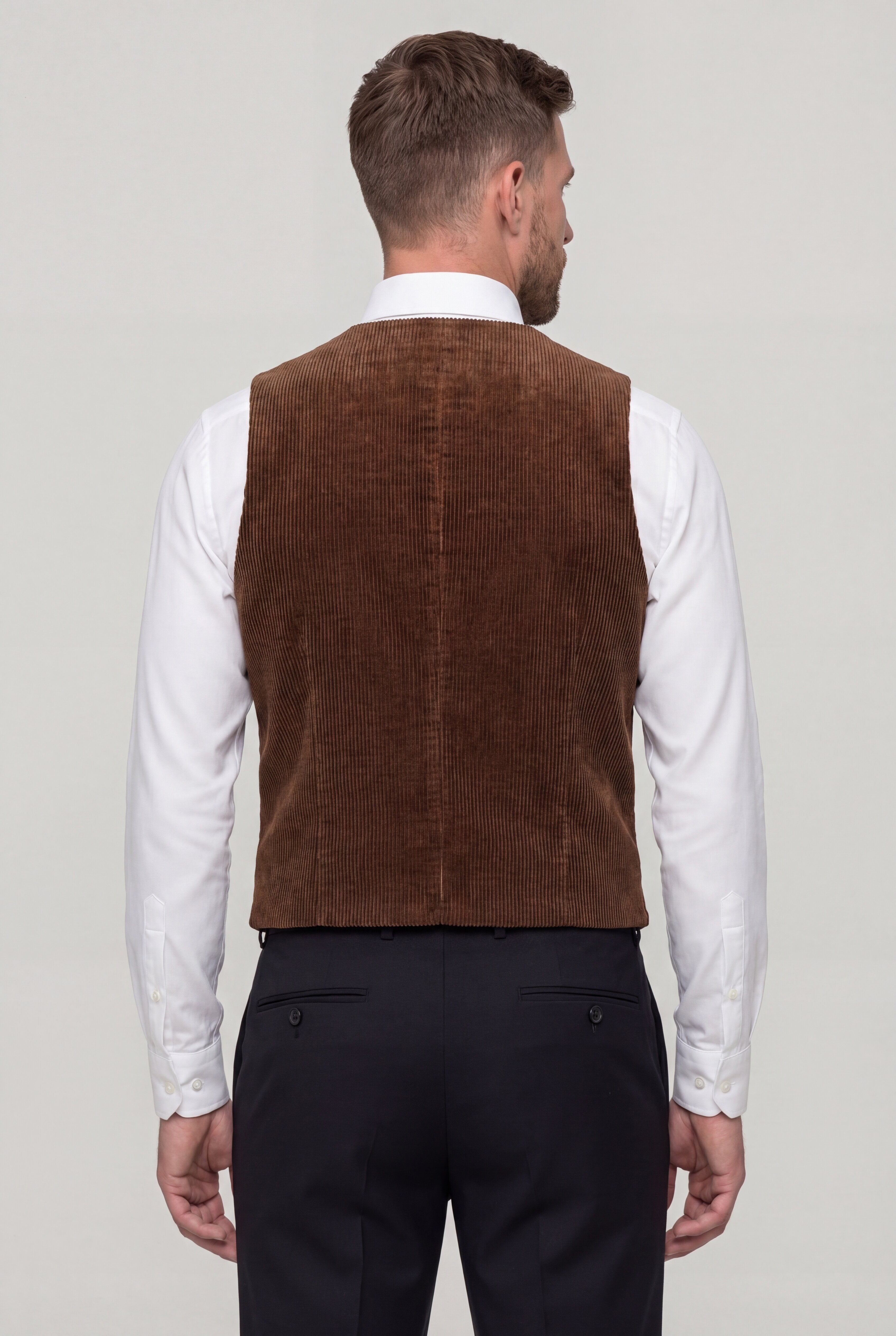 ZENTHRO CASUAL VEST - BROWN