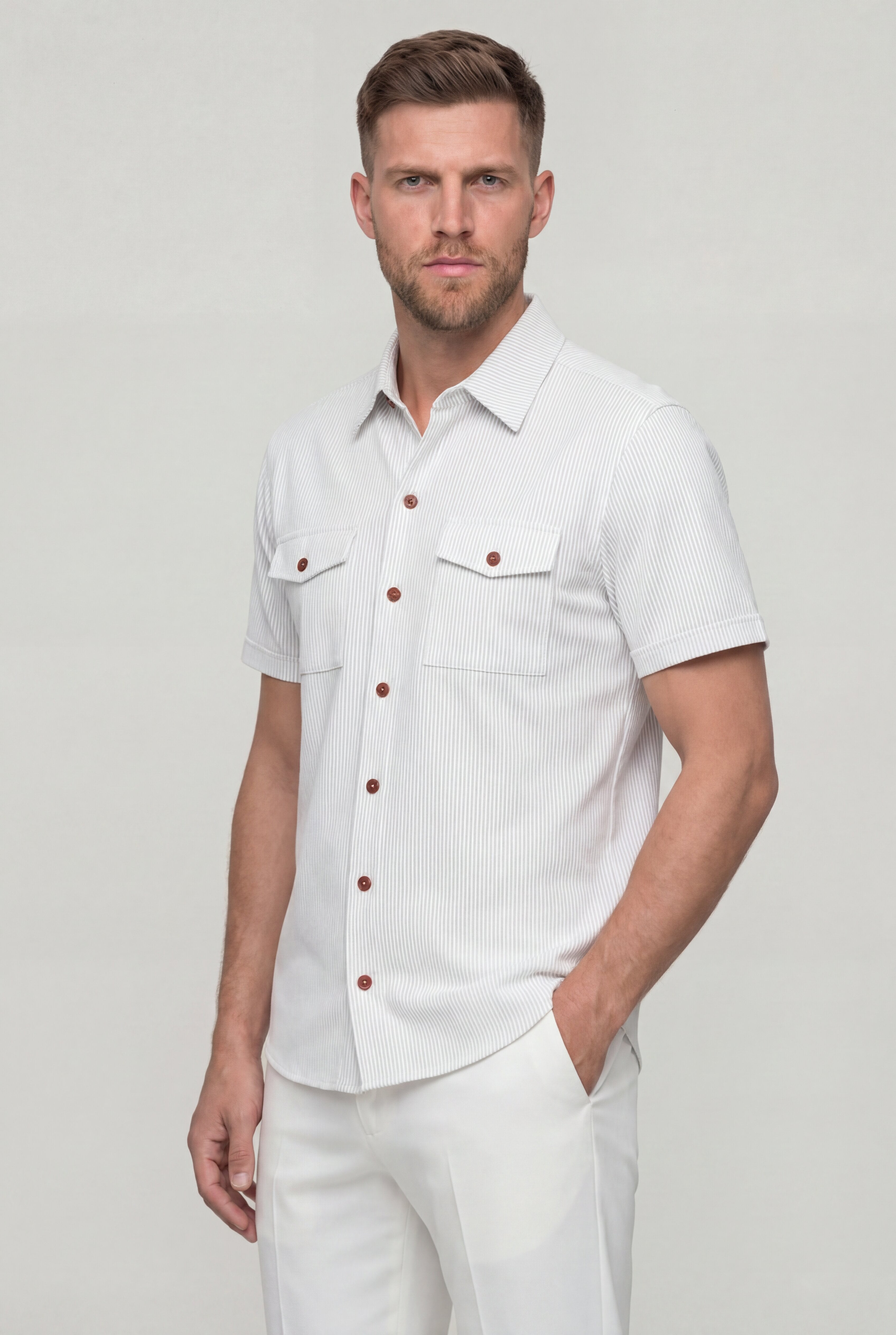 ZORVANE UTILITY SHIRT – WHITE