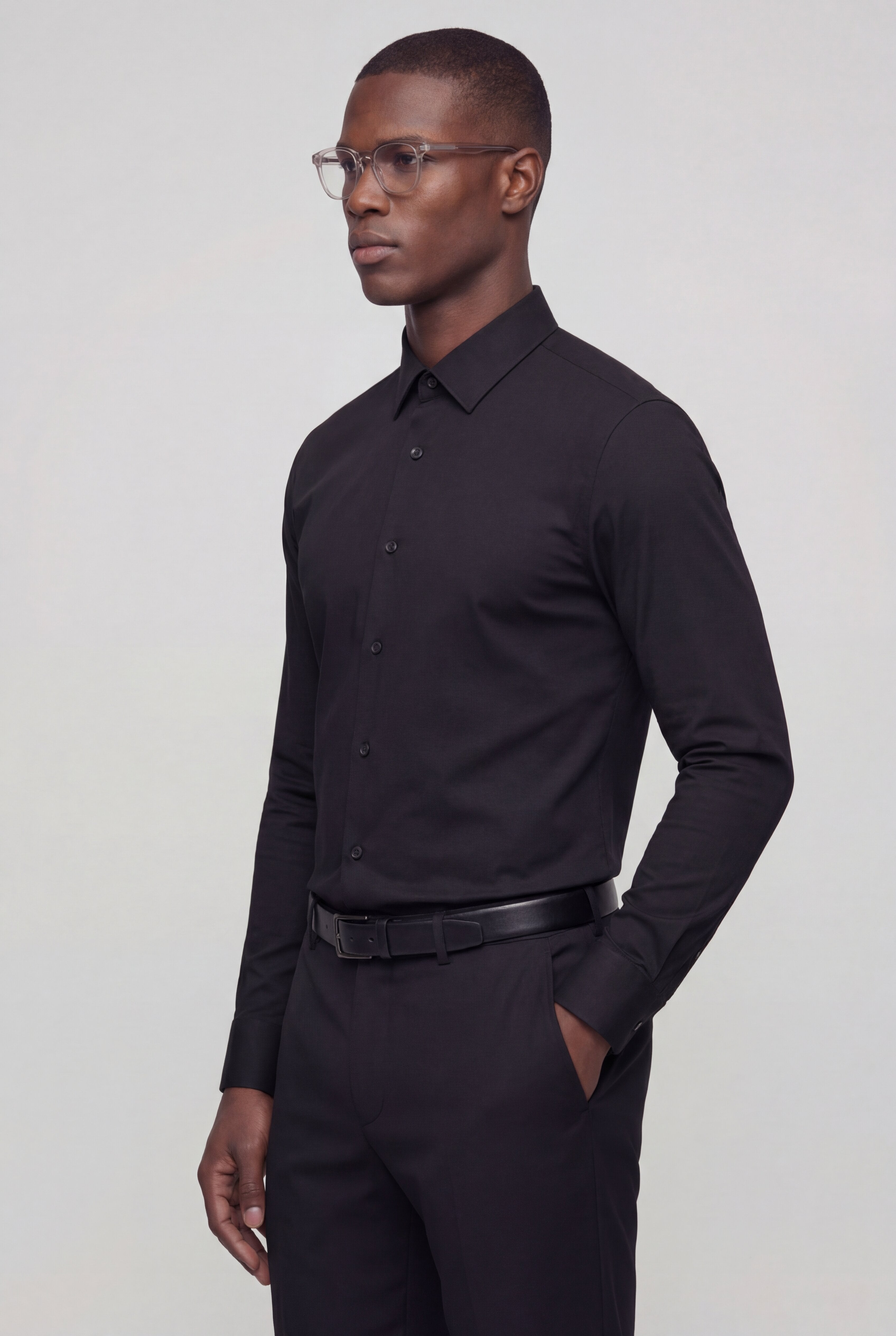 ZORVN DRESS SHIRT – BLACK