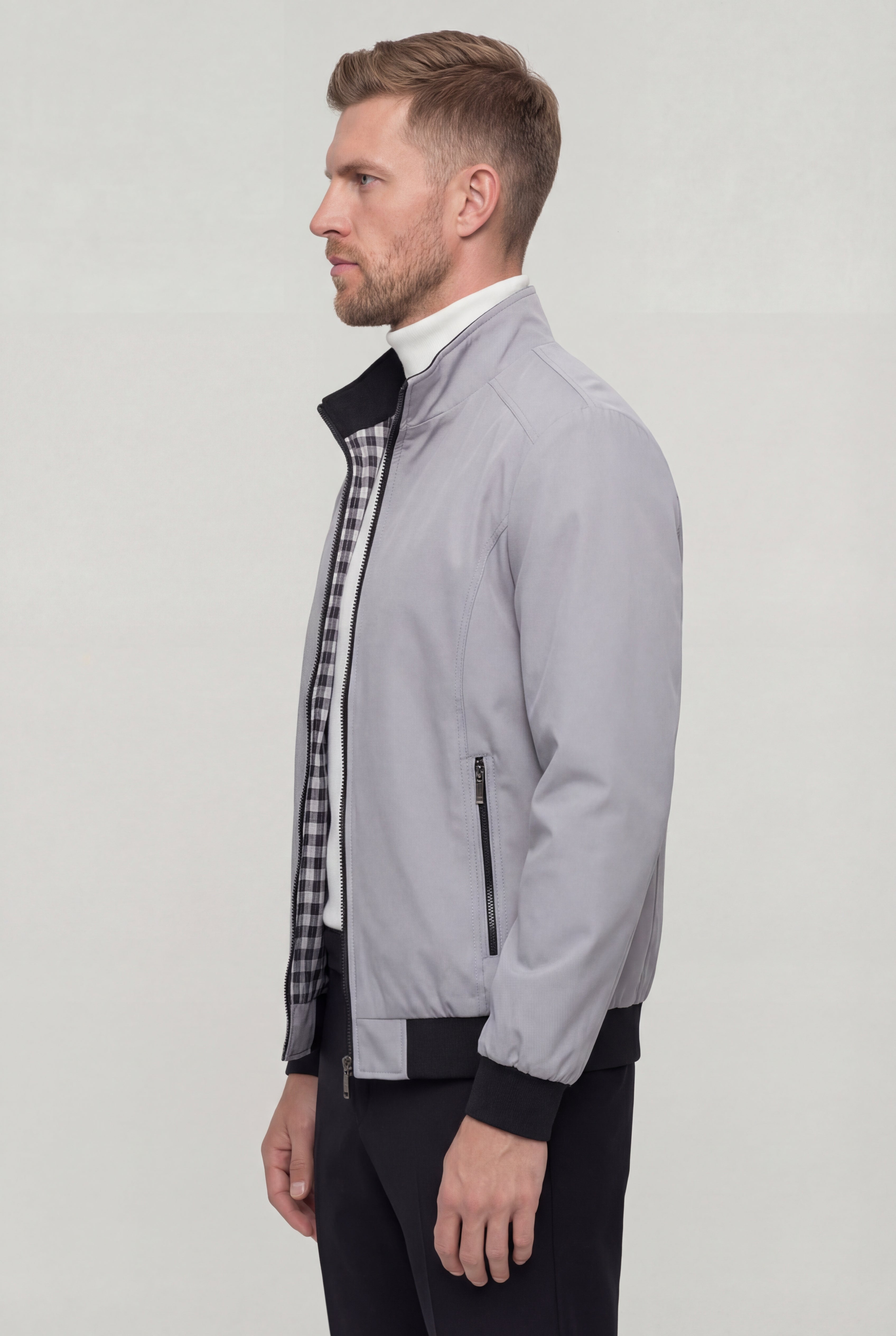 RAVENZO ZIP JACKET – GRAY