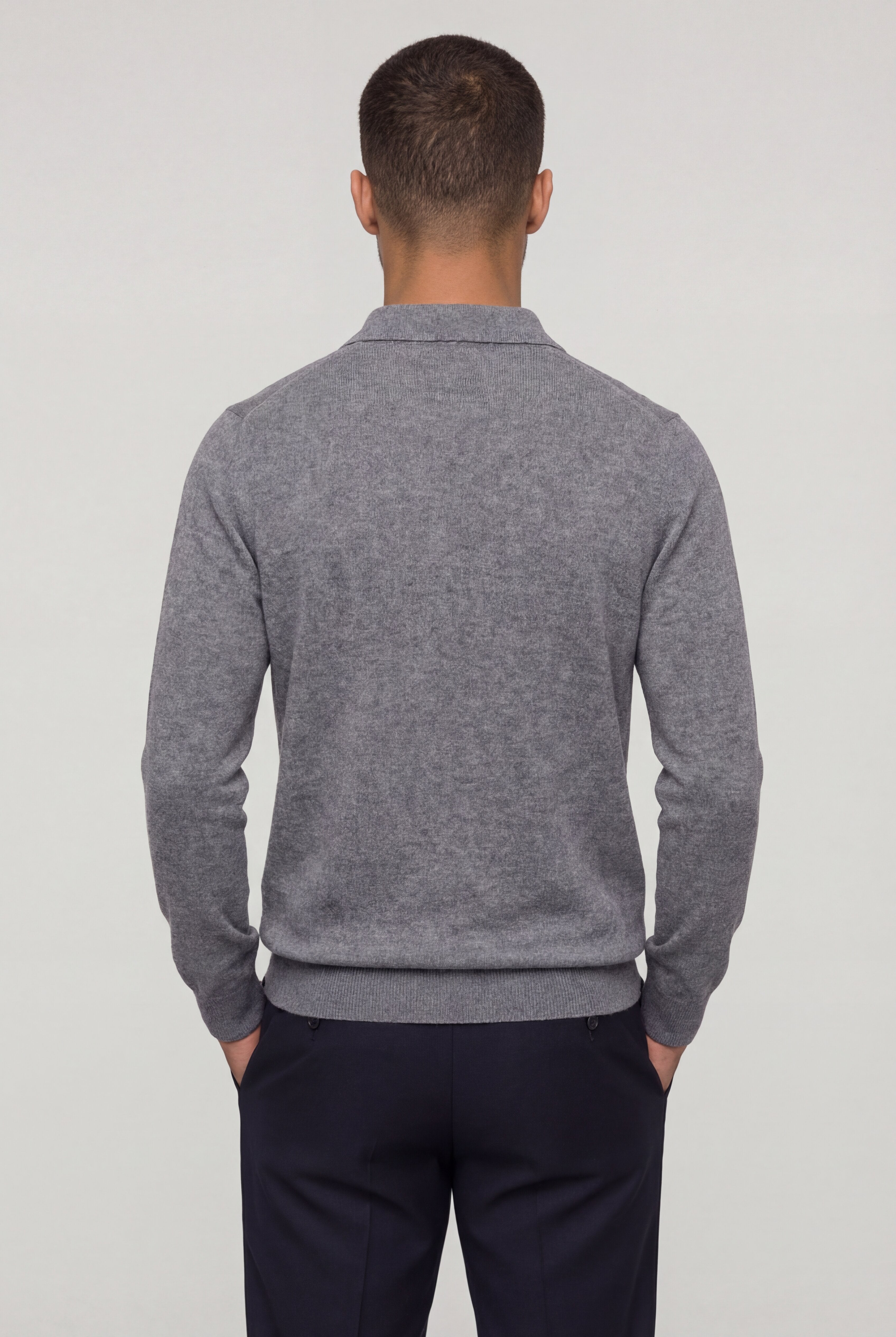 KARVEN KNIT PULLOVER – GRAY