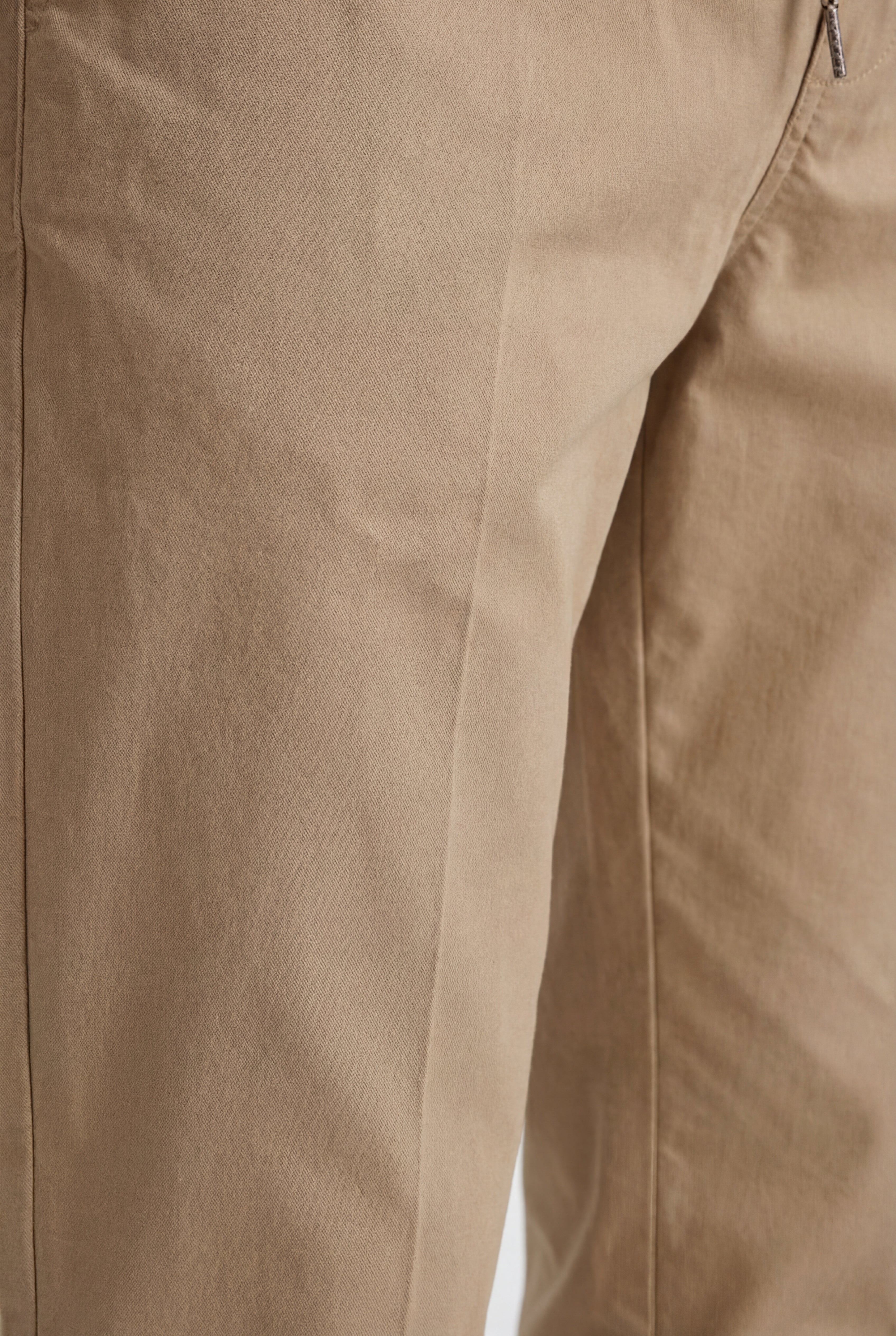 ALVERIO COTTON TROUSERS – KHAKI