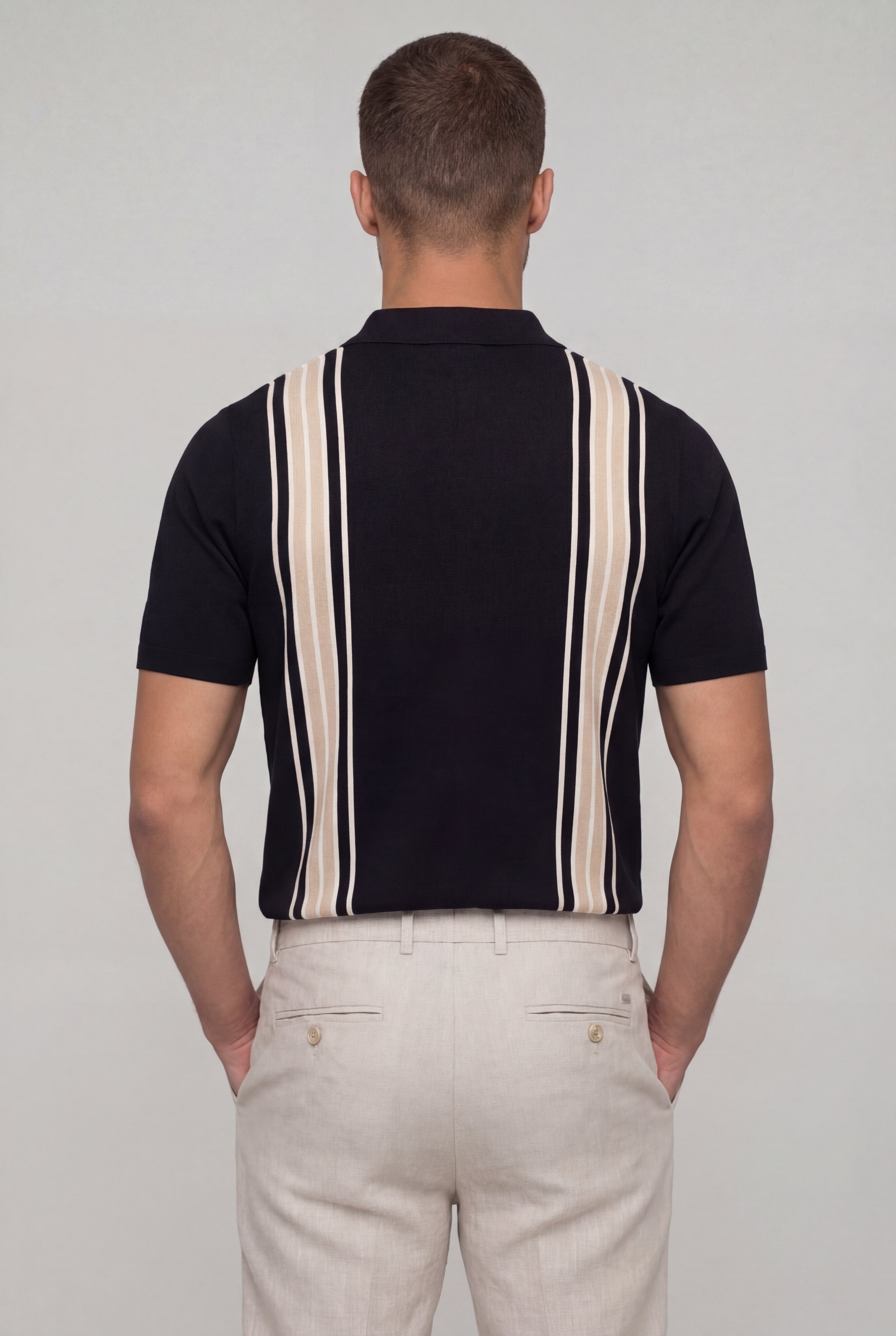 VIREX ZIP POLO – BLACK