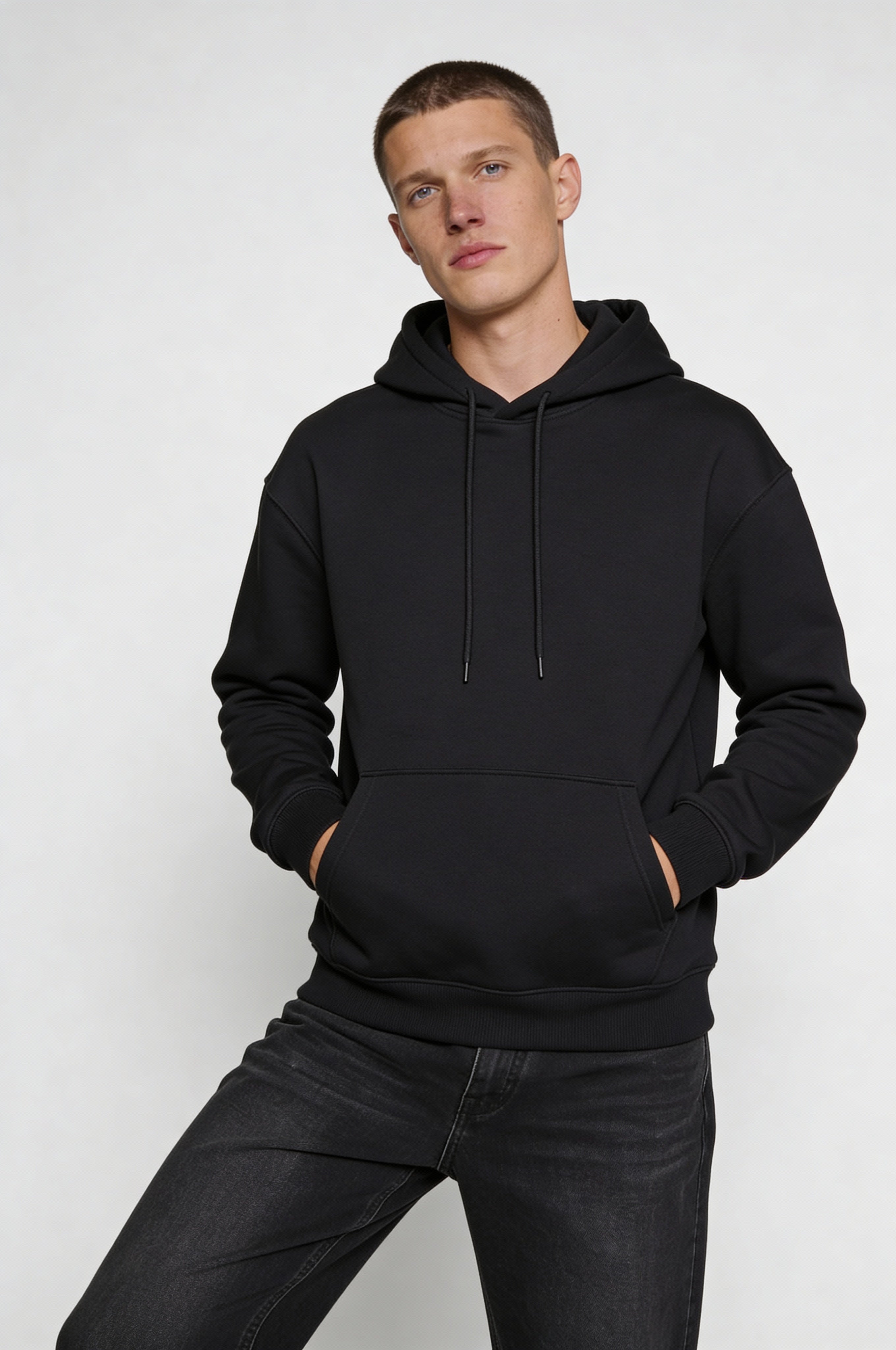 STONEWICK CLASSIC COTTON HOODIE – BLACK