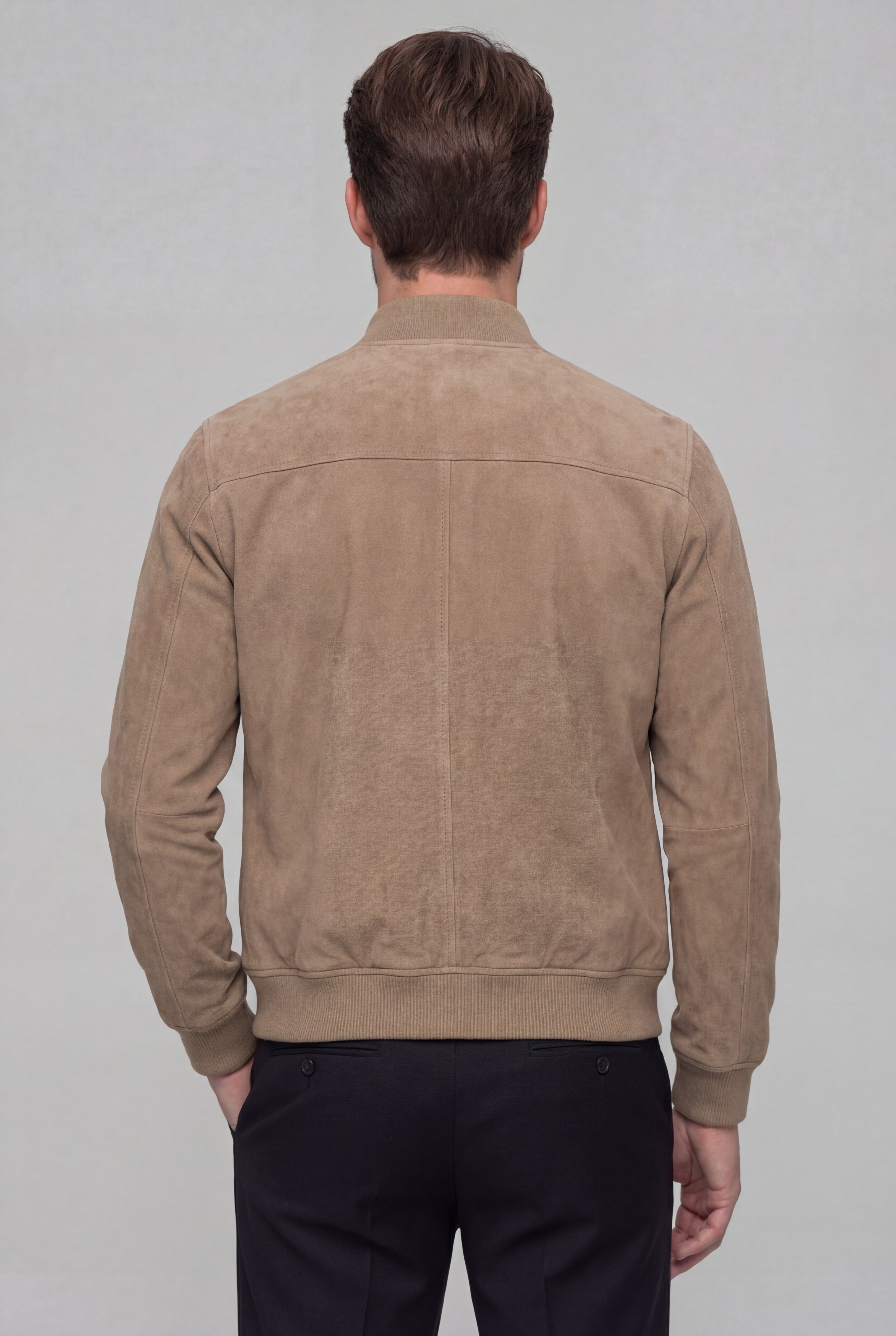 ARVANE SUEDE BOMBER JACKET – BROWN