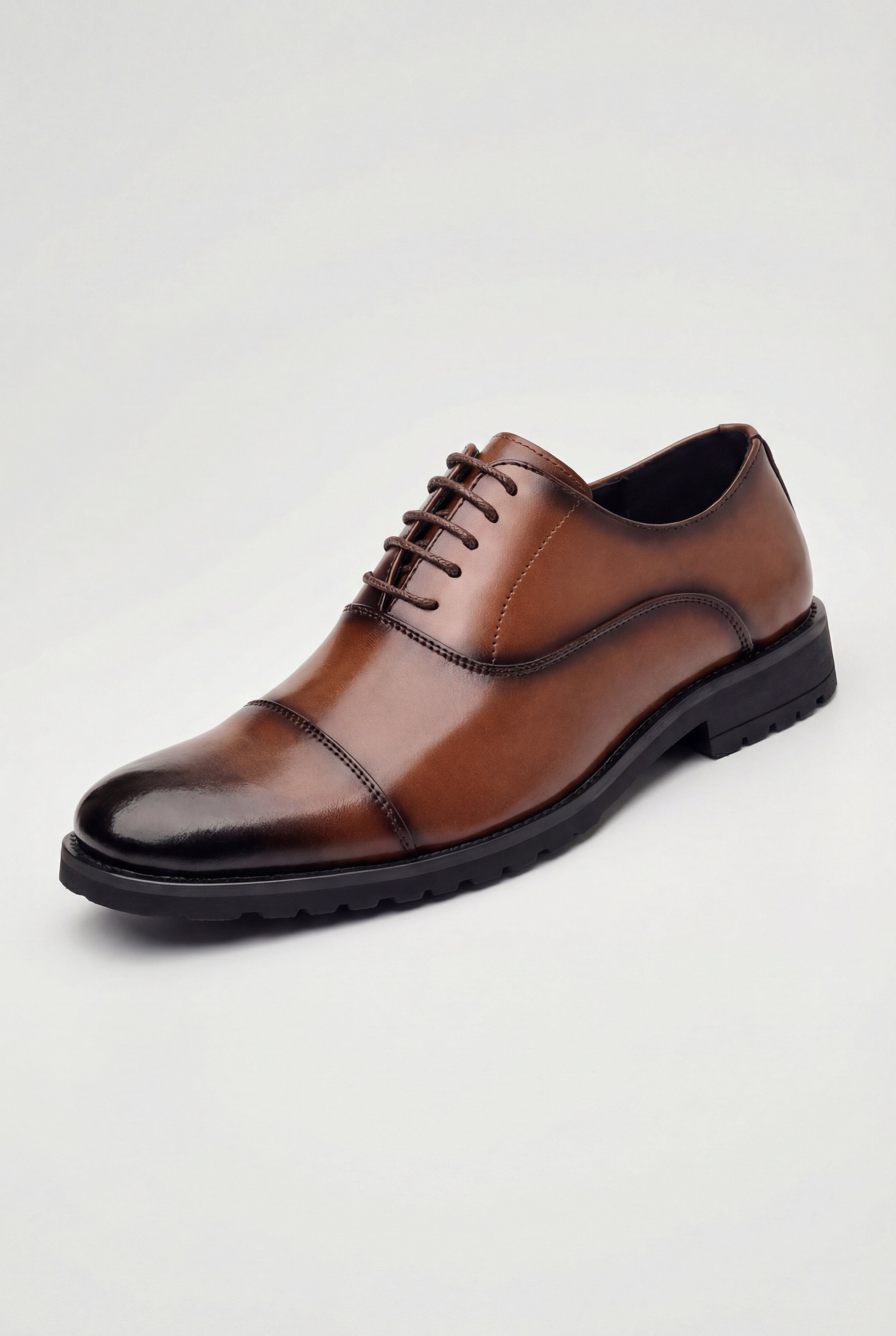 ARVENDO FORMAL LACE-UP SHOES – BROWN