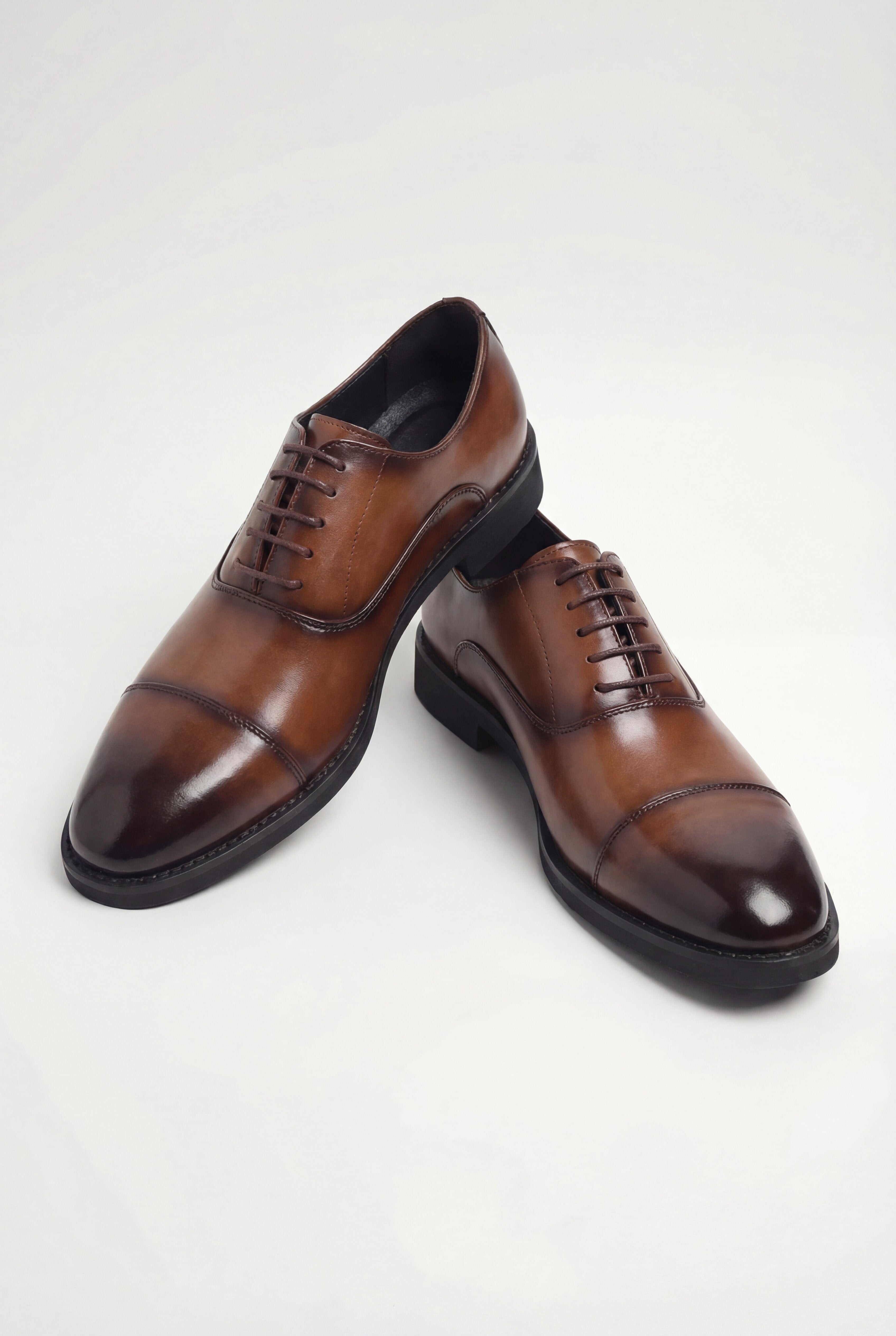 ARVENDO FORMAL LACE-UP SHOES – BROWN