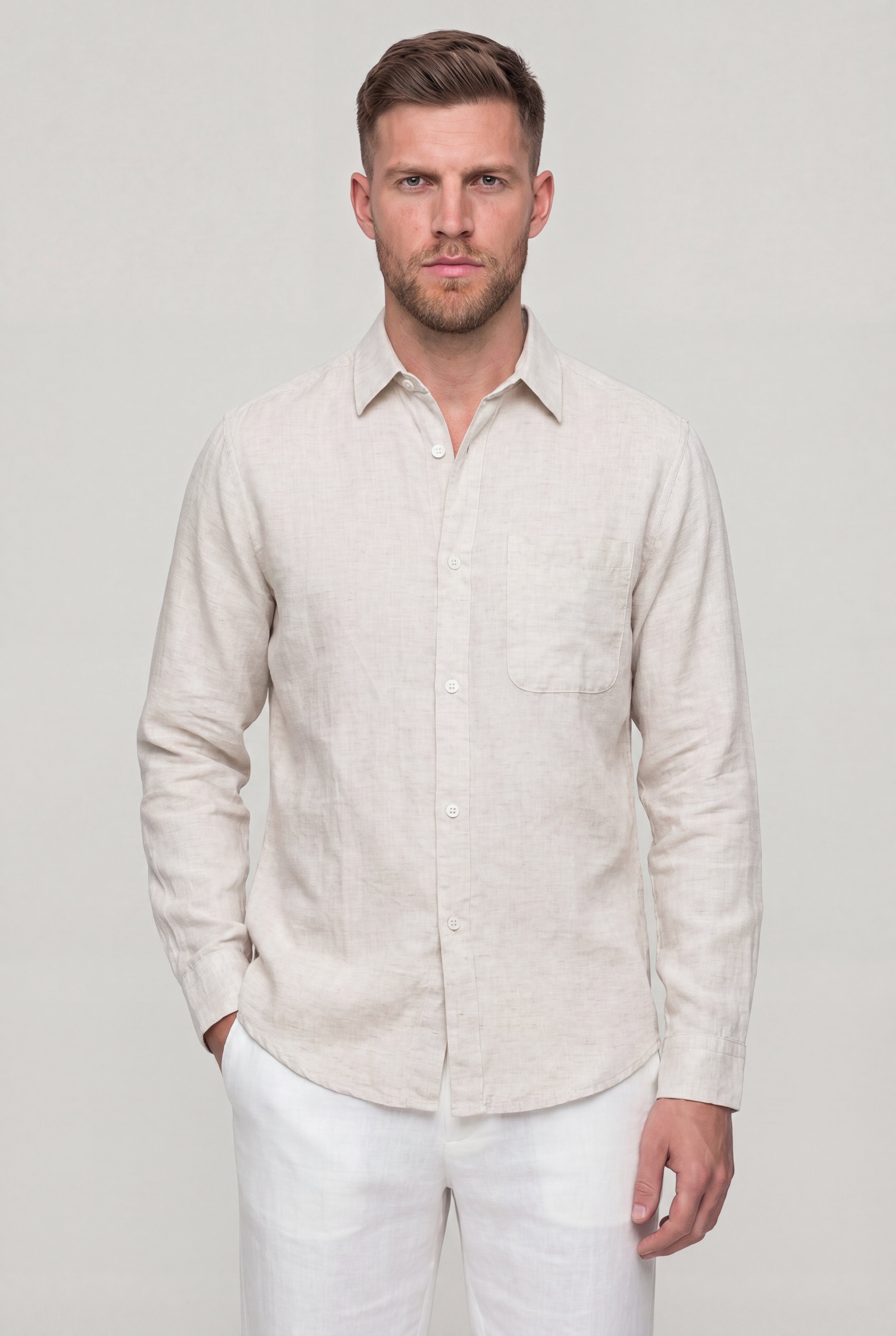 AUREVAN LYOCELL LINEN SHIRT – HENNEP LONG