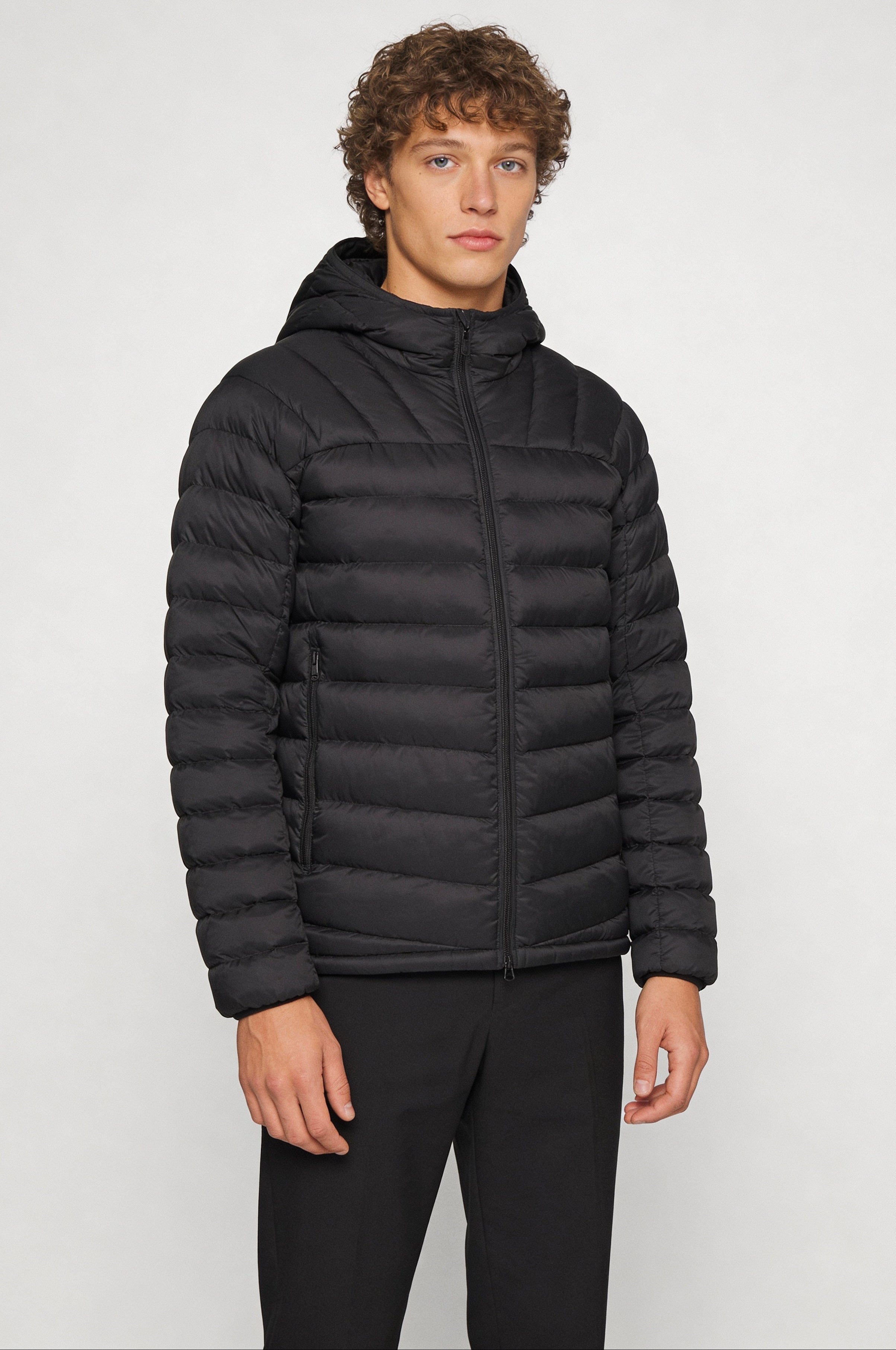 AUREX LIGHTWEIGHT PUFFER JACKET – BLACK