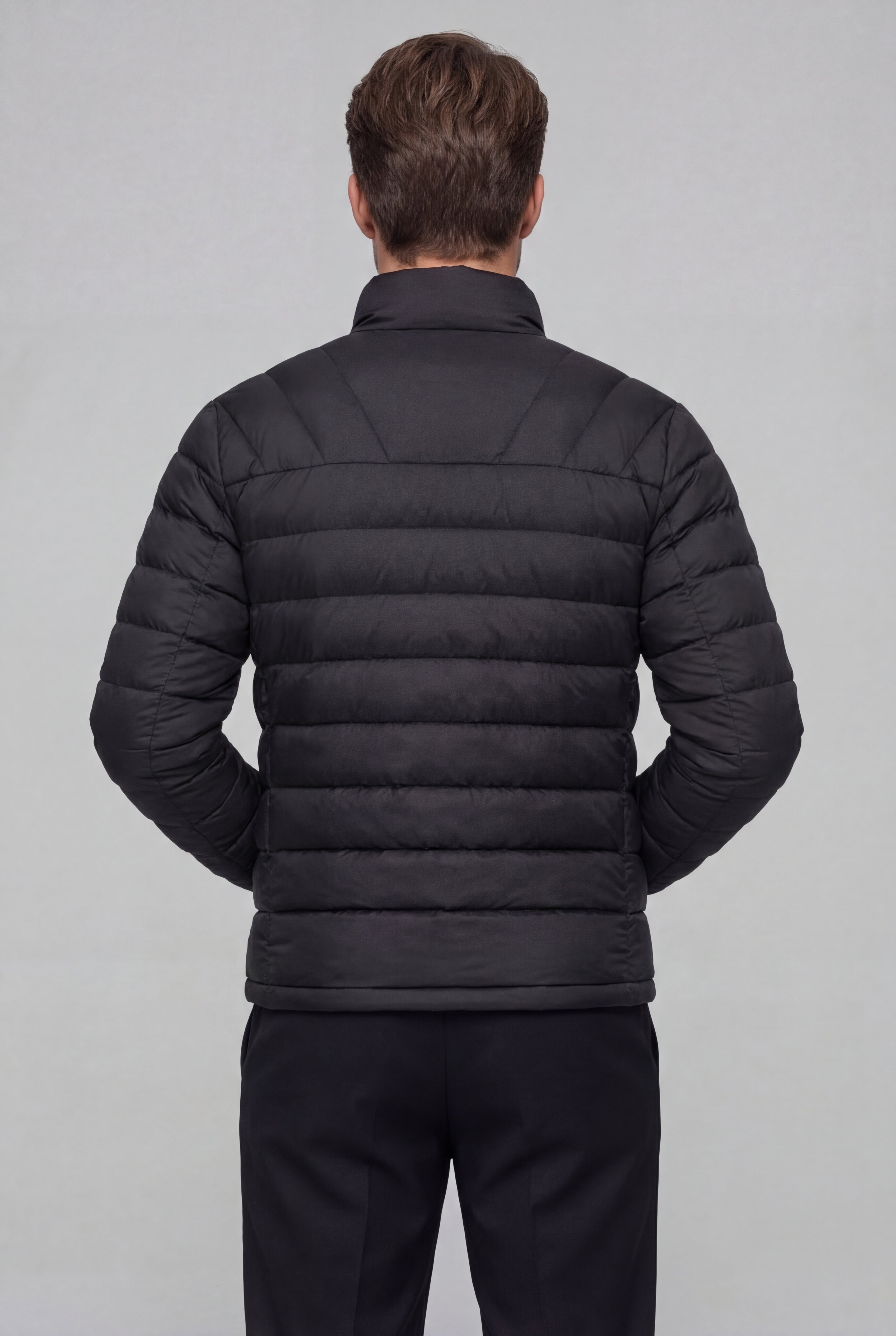 AUREX LIGHTWEIGHT PUFFER JACKET – BLACK