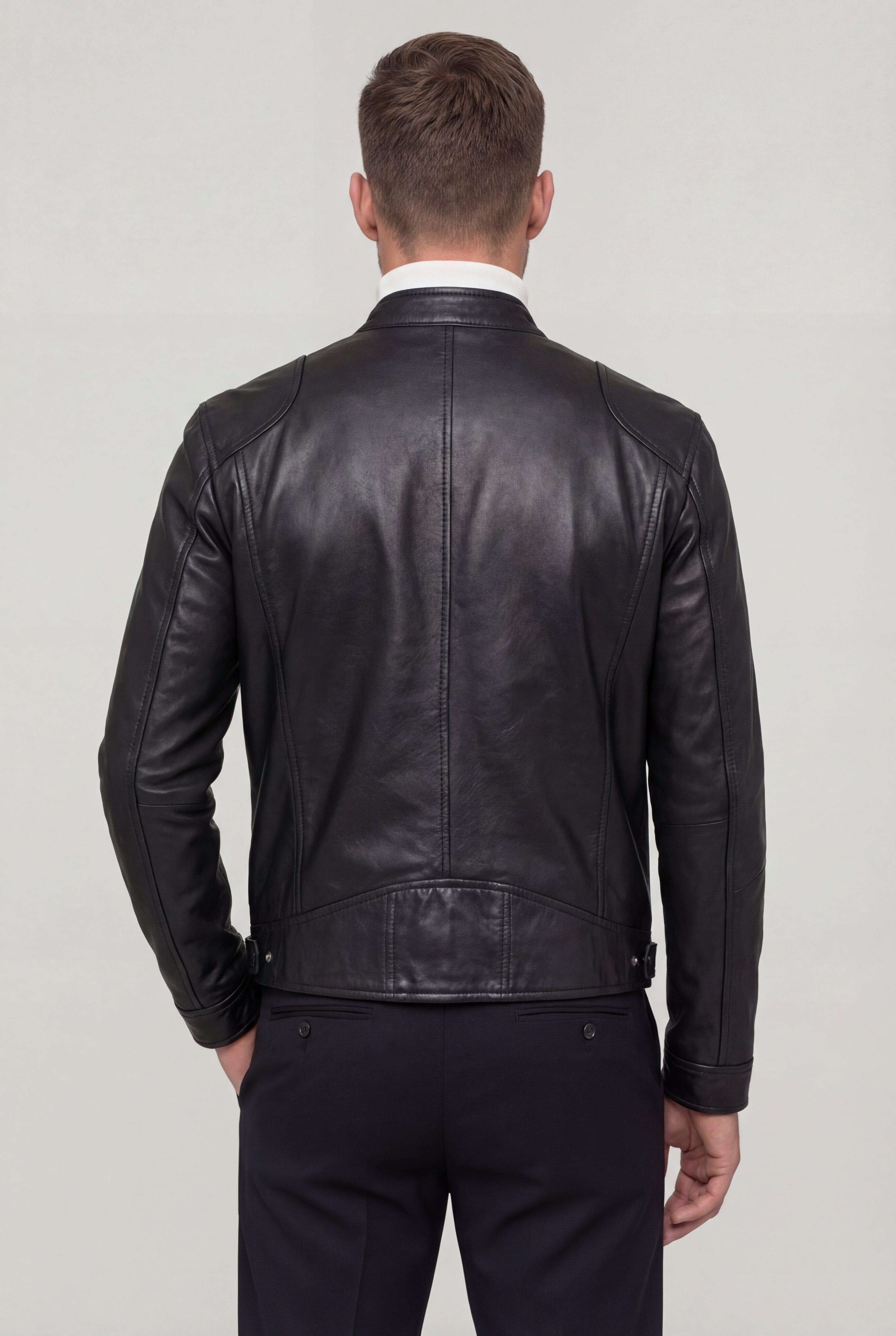 AVIRO LEATHER JACKET – BLACK
