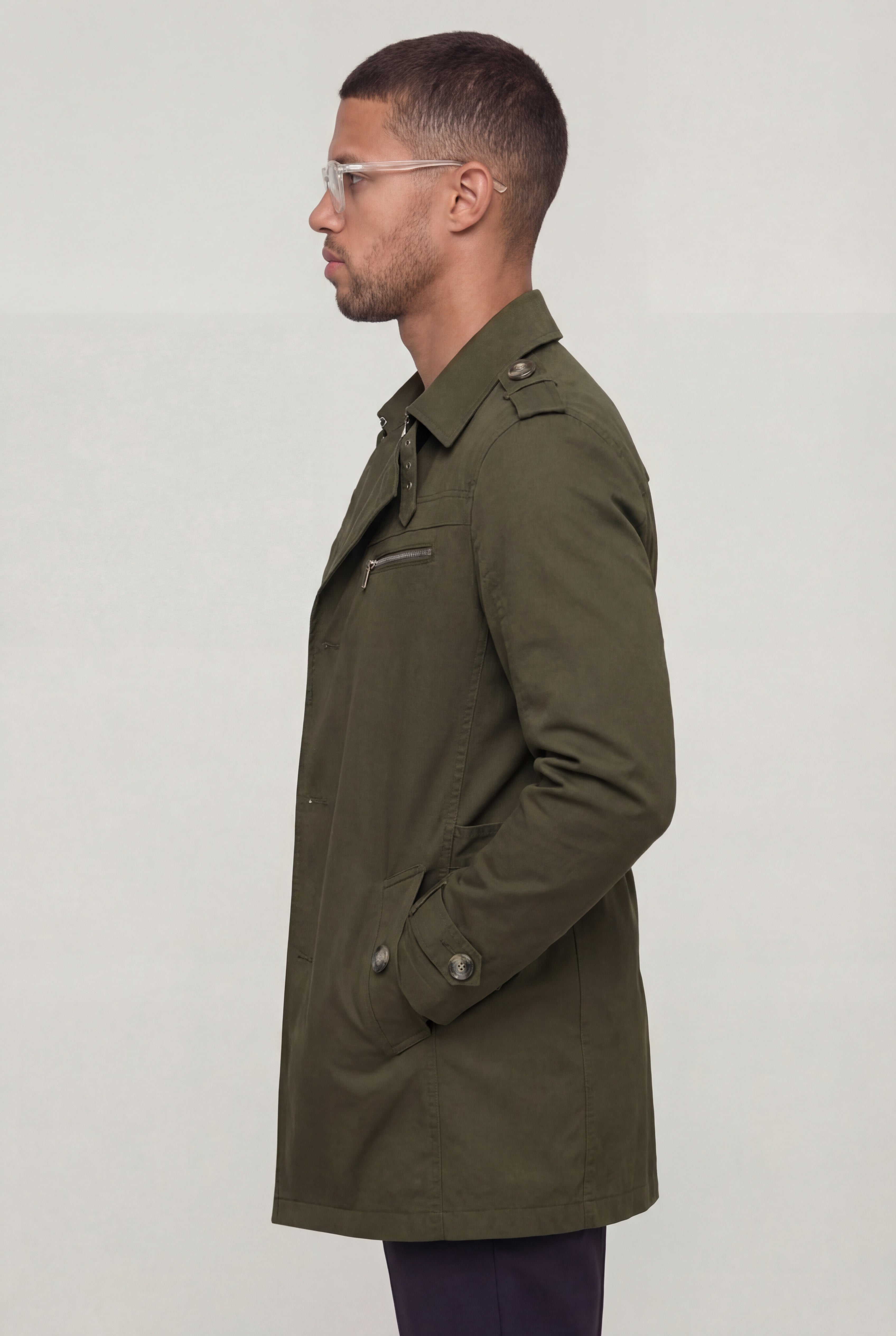 BELMONT TRENCH COAT – ARMY