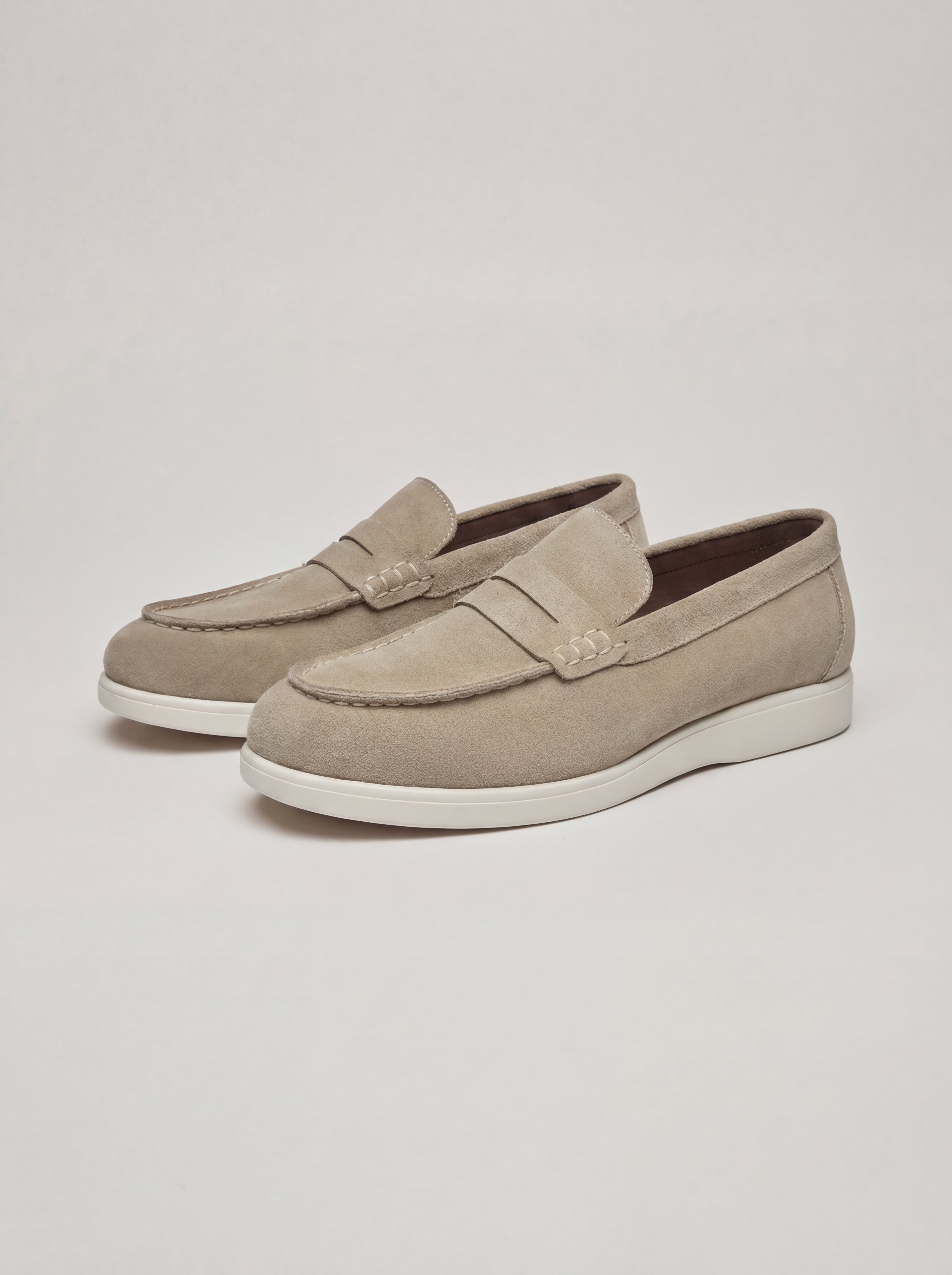BRAMIXA SUEDE LOAFERS – BEIGE