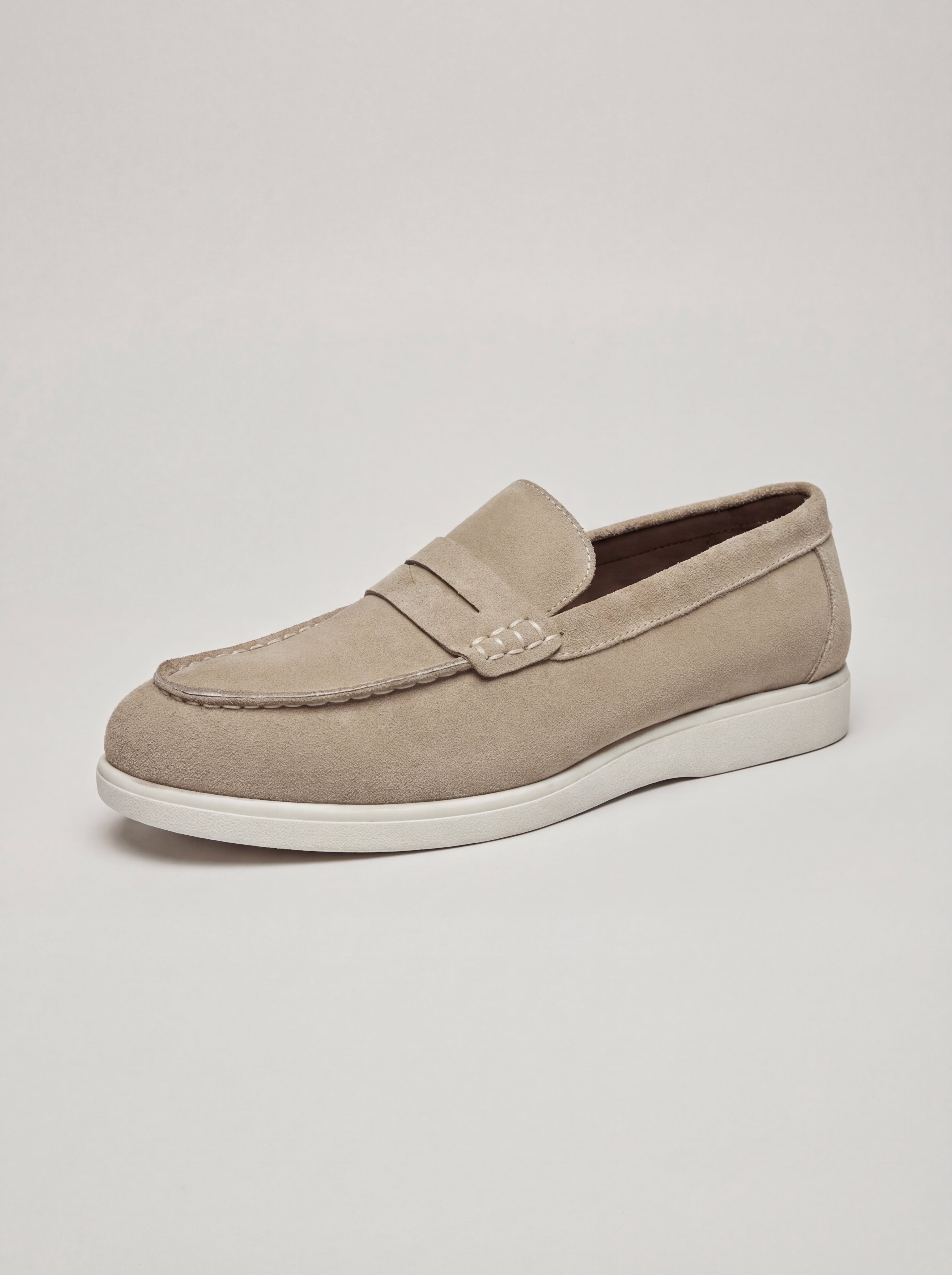 BRAMIXA SUEDE LOAFERS – BEIGE