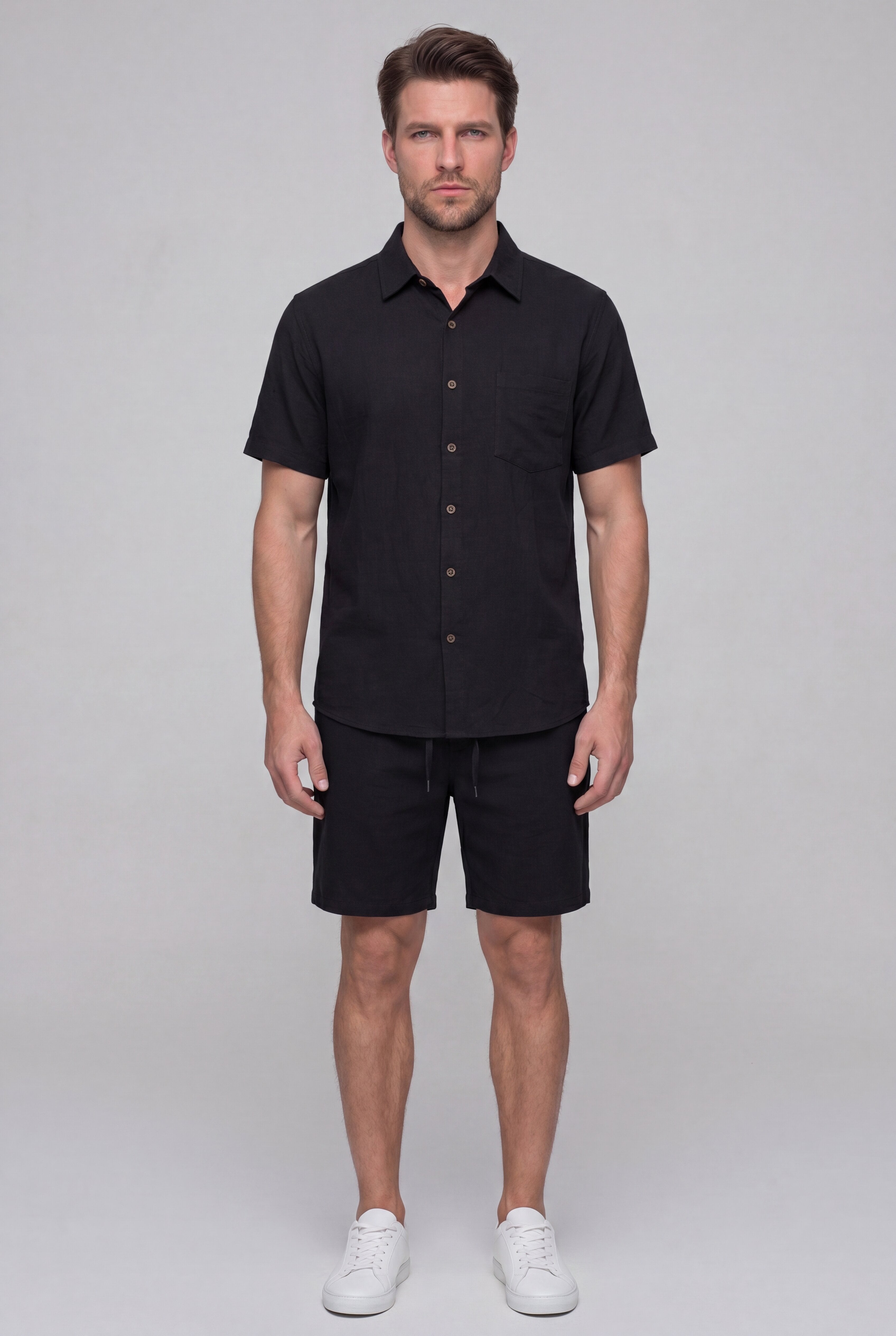 BRAVELLO LINEN SET – BLACK