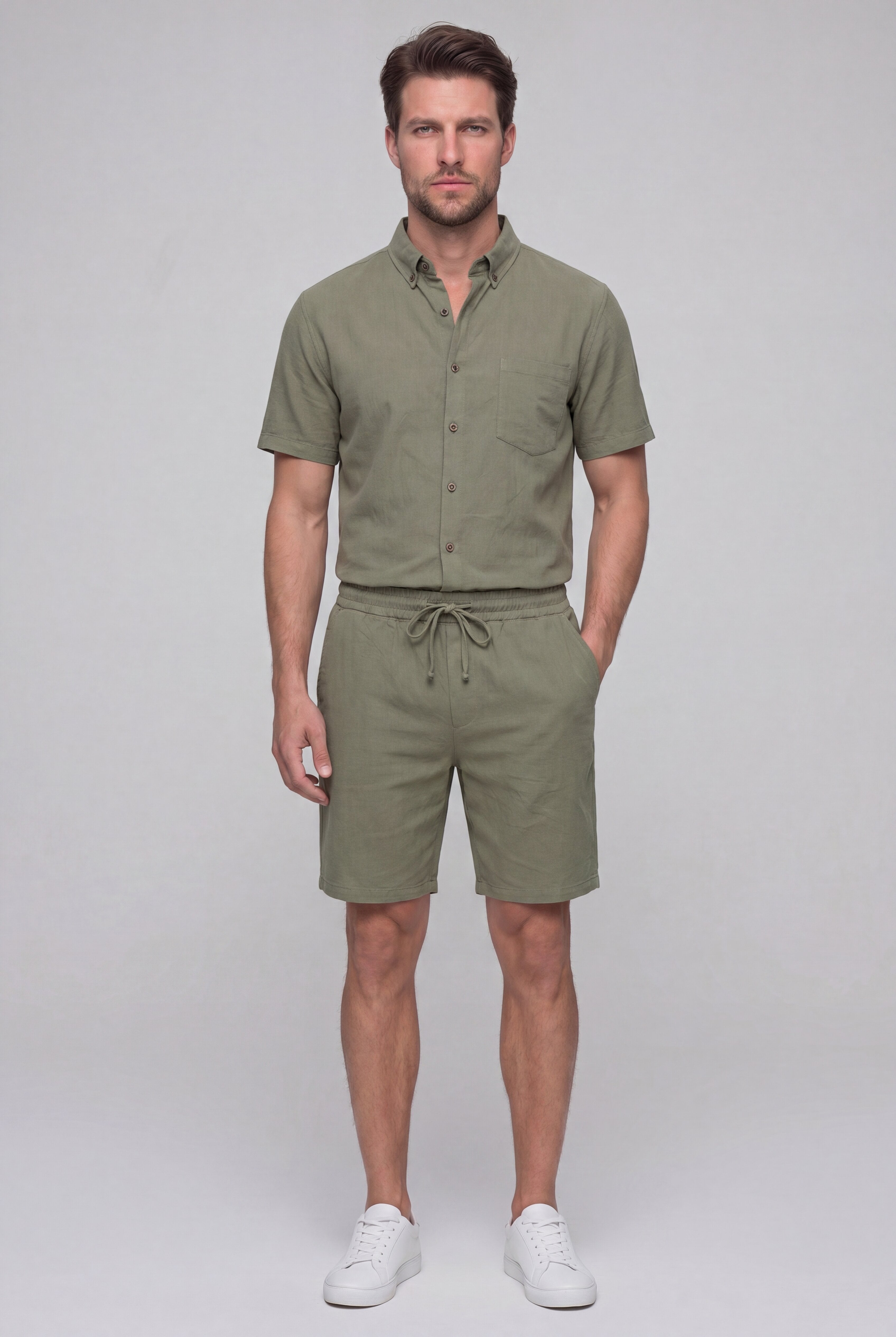 BRAVELLO LINEN SET – GREEN