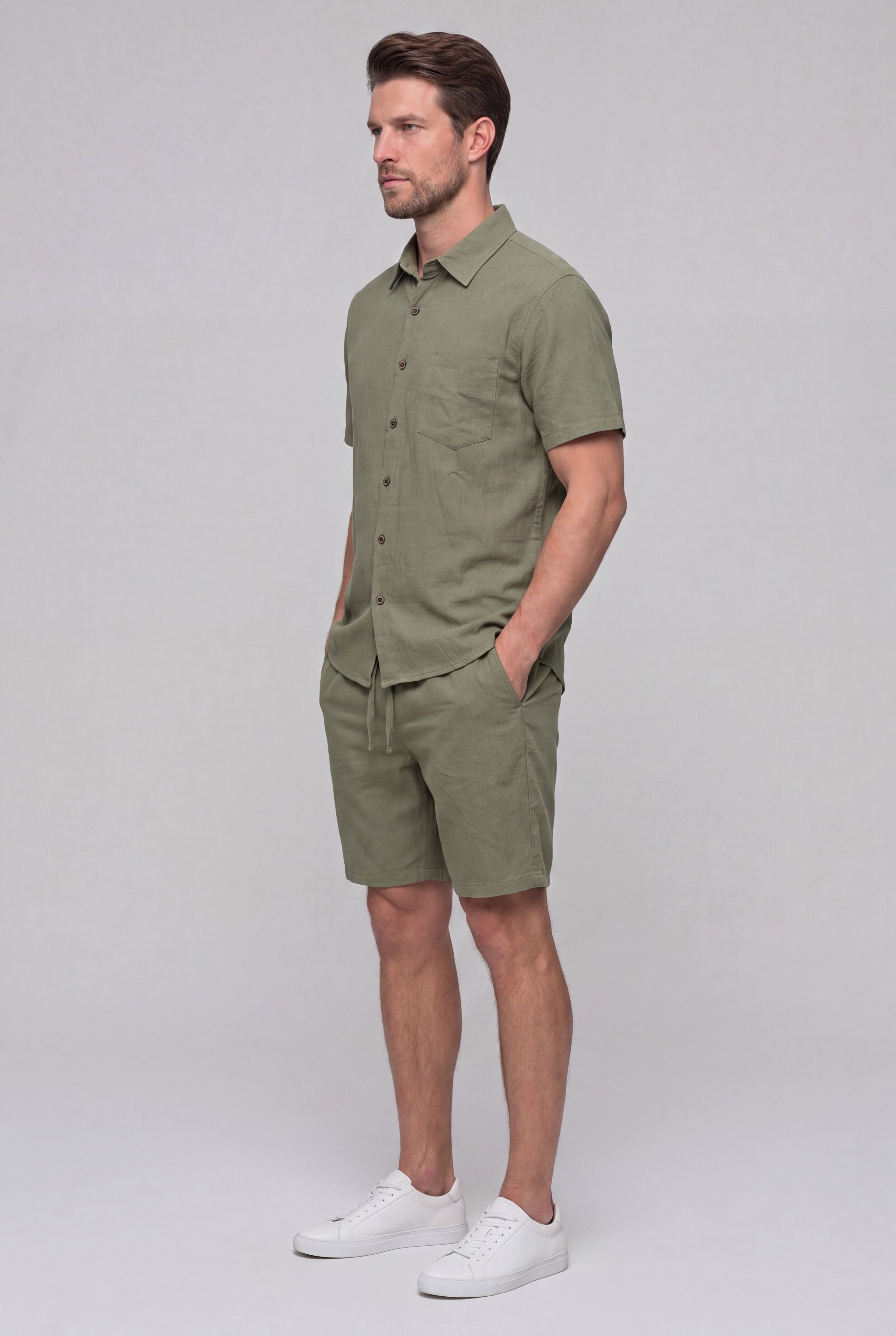 BRAVELLO LINEN SET – GREEN