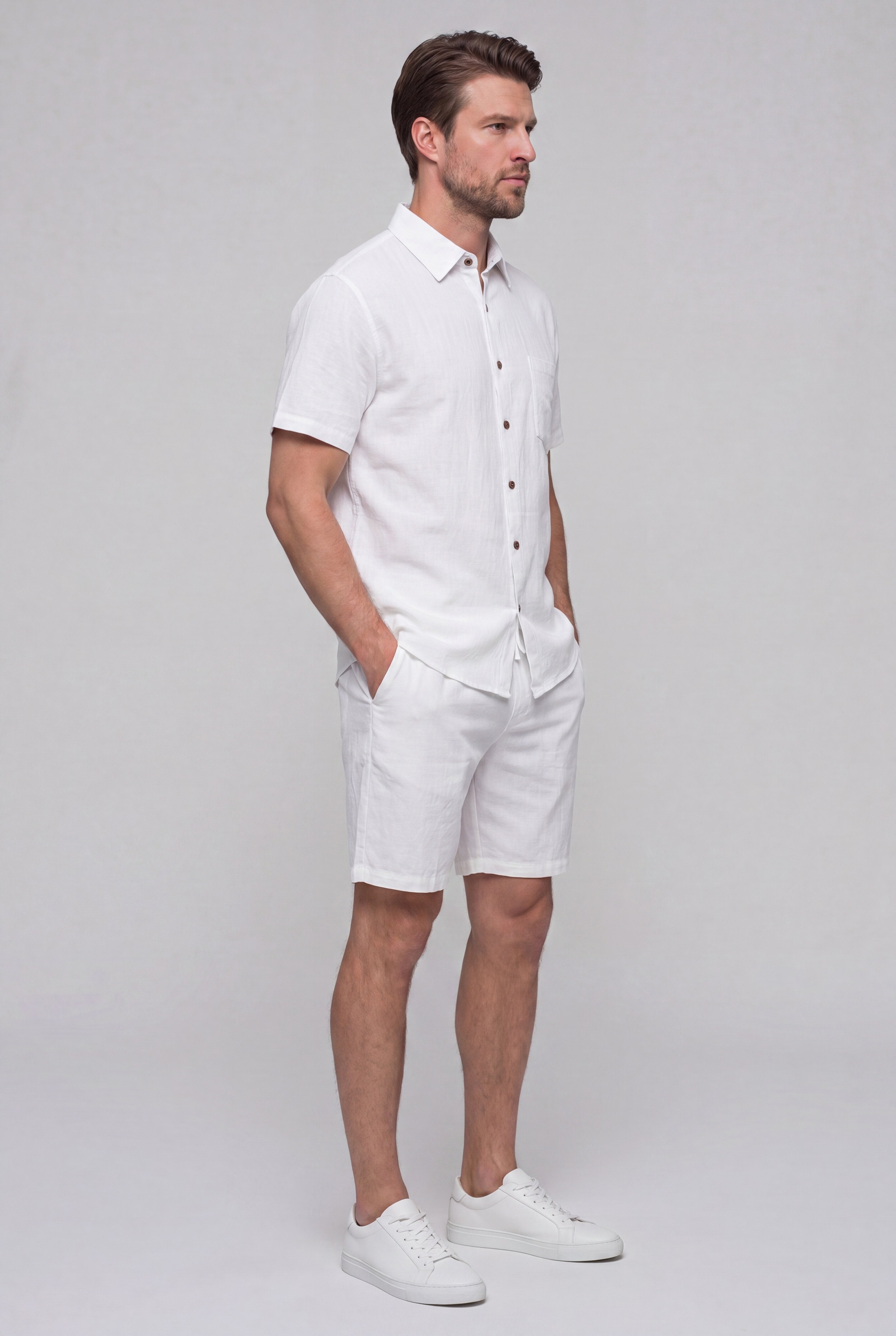 BRAVELLO LINEN SET – WHITE