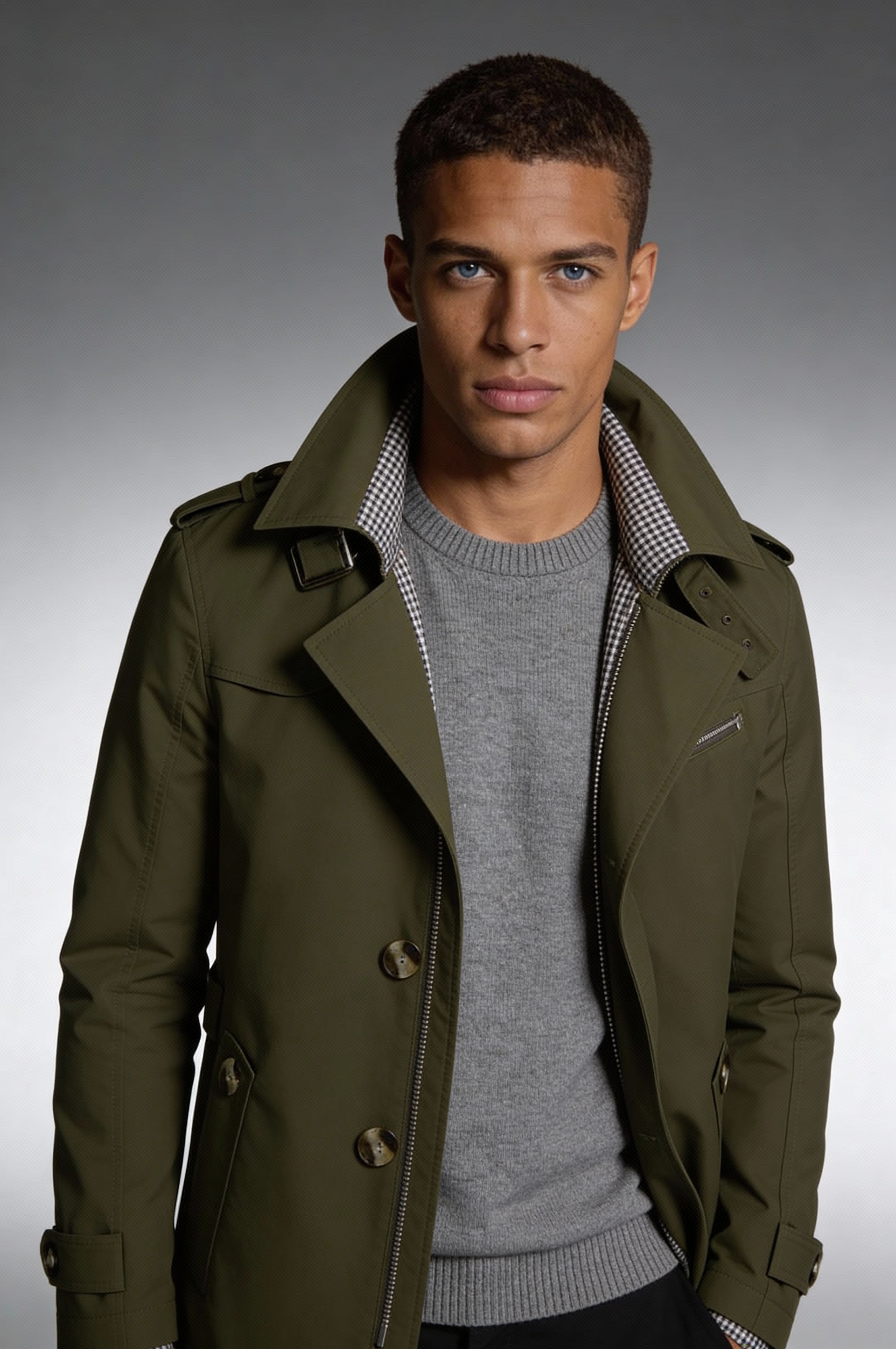 Belmont Trench Coat – Army