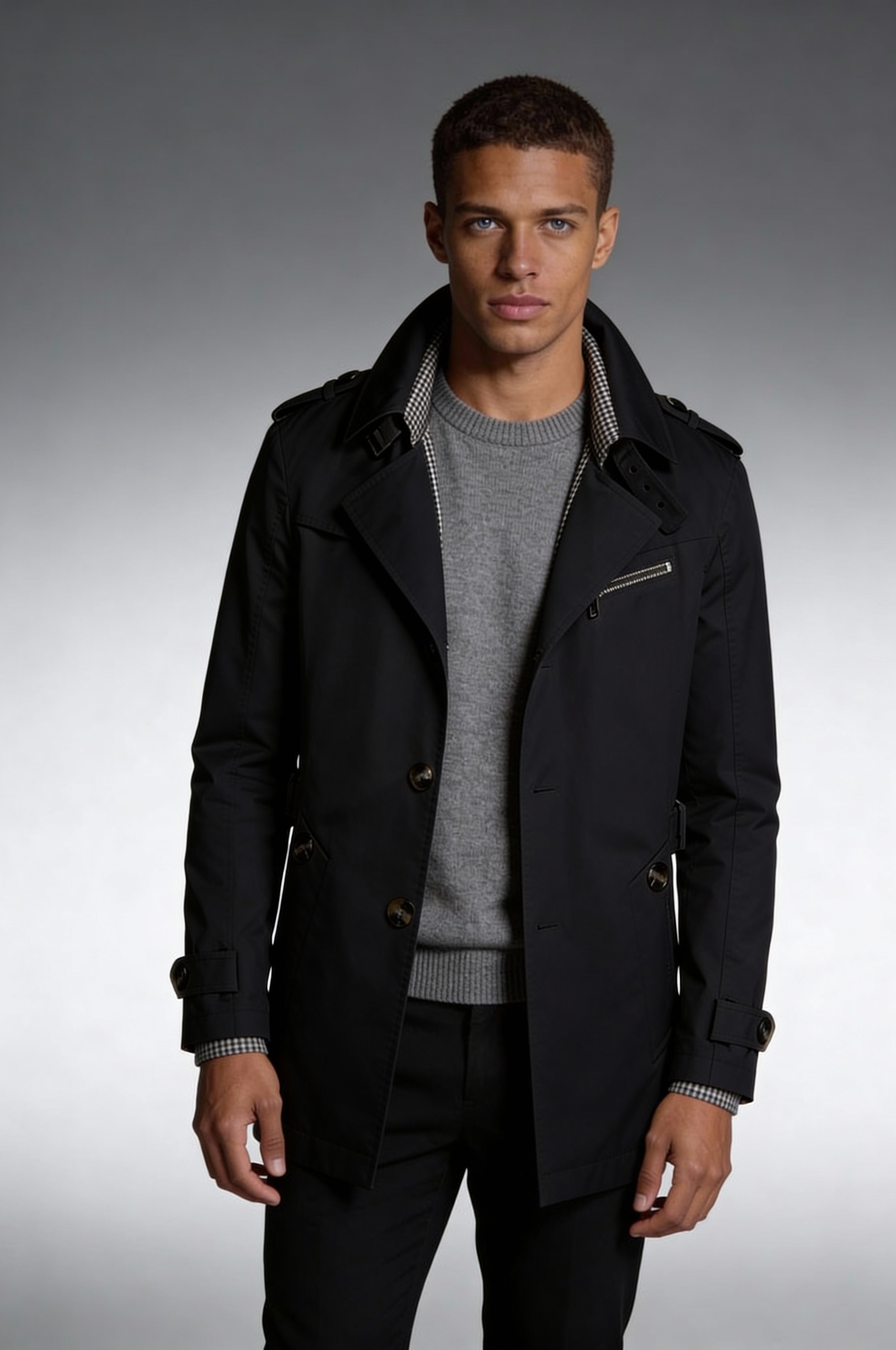 Belmont Trench Coat – Black
