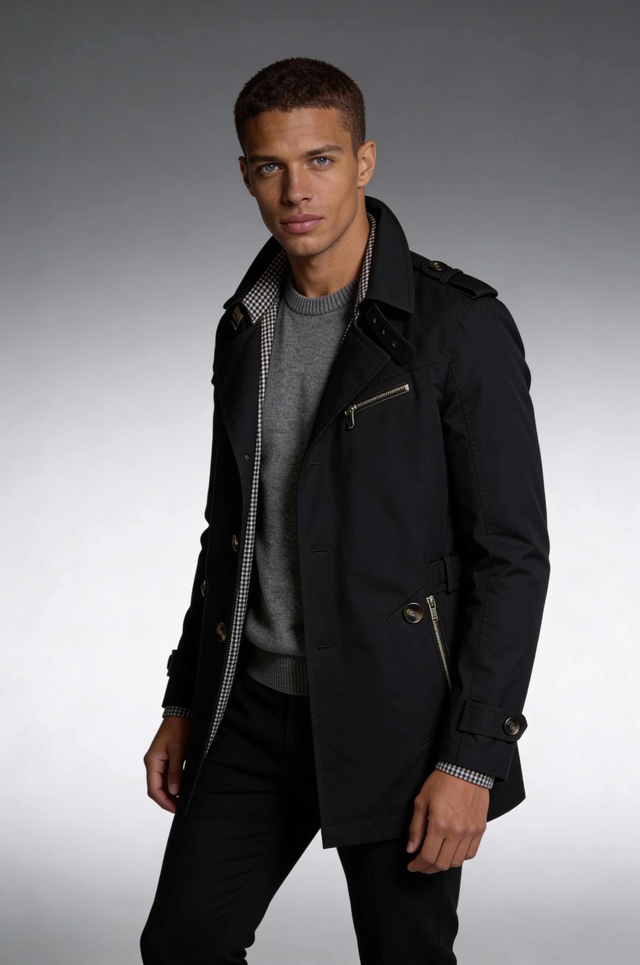 Belmont Trench Coat – Black