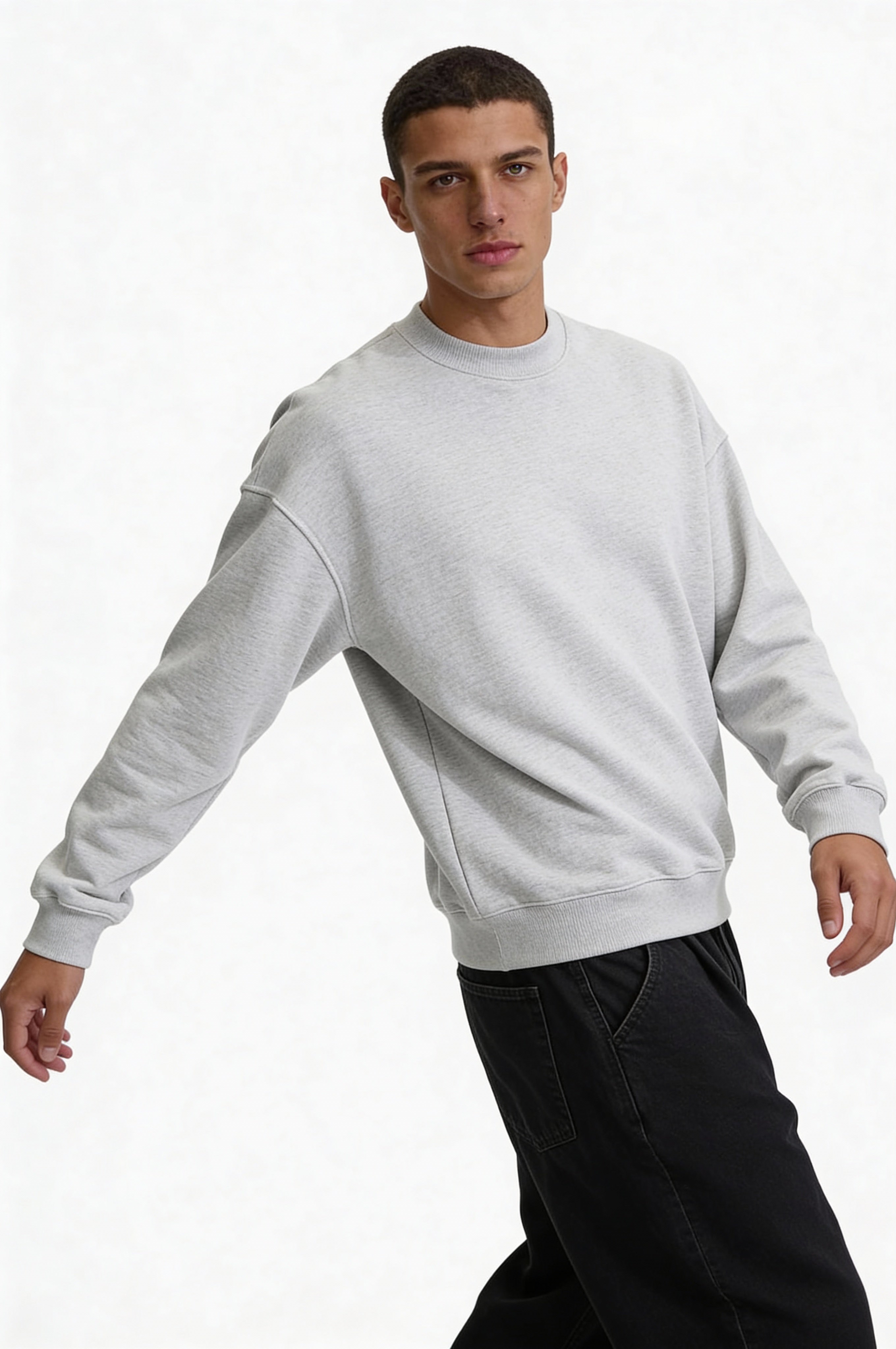 CALDERON CLASSIC SWEATER – GRAY