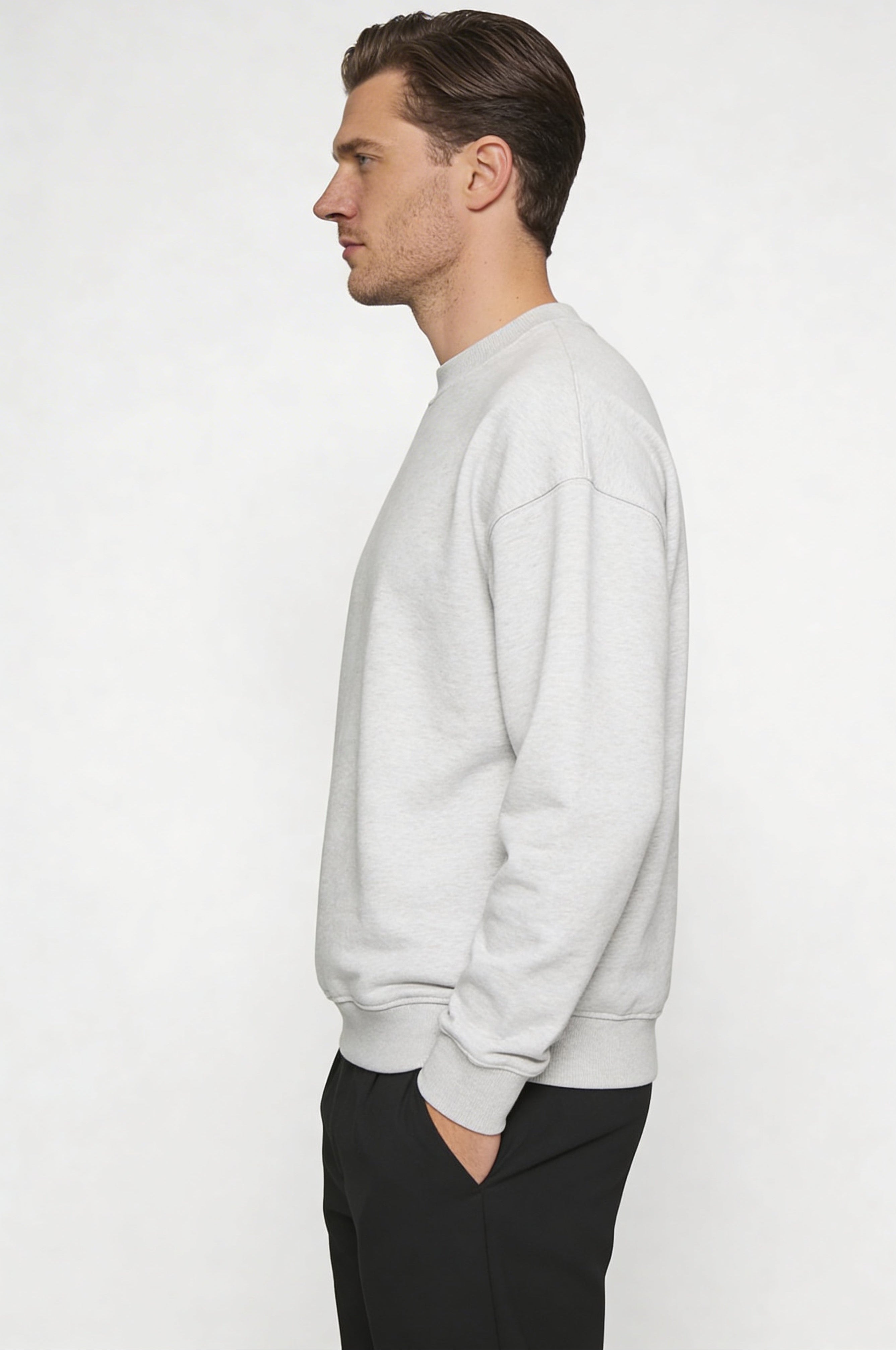 CALDERON CLASSIC SWEATER – GRAY