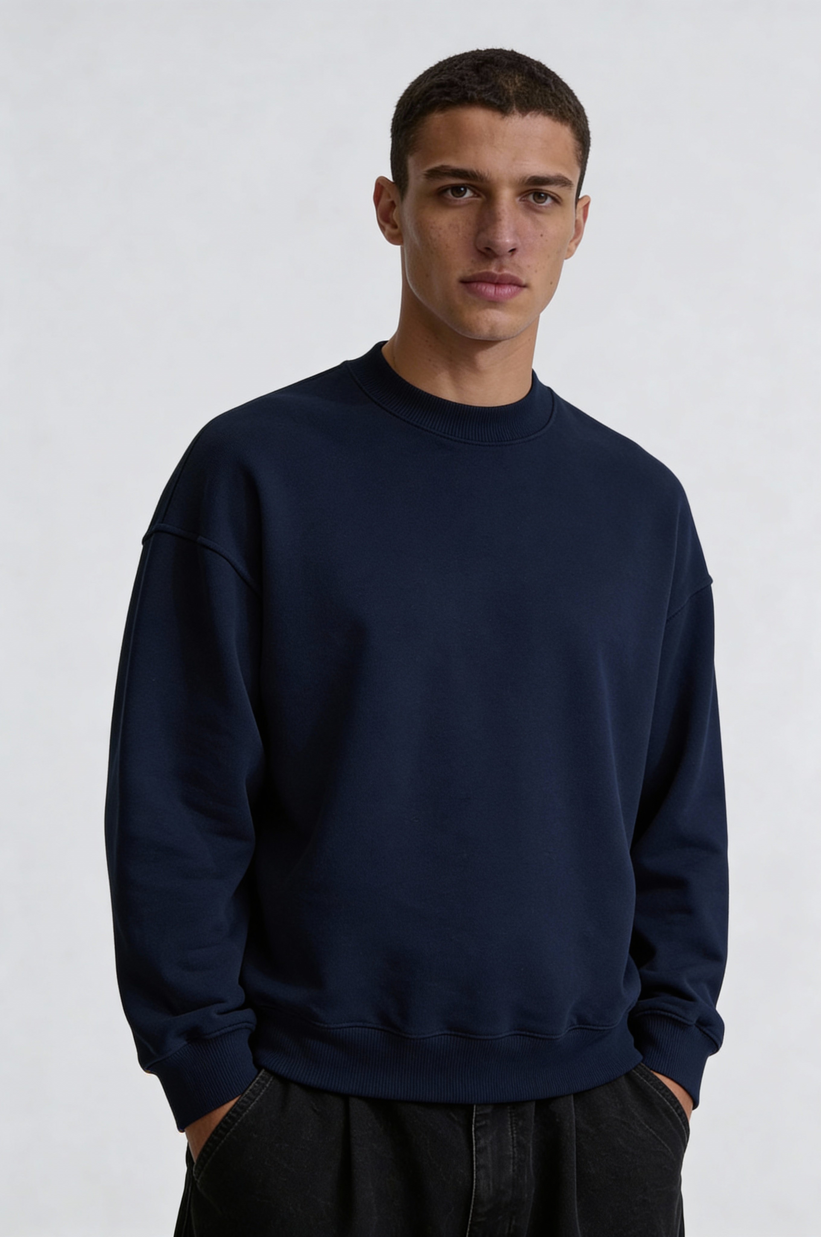 CALDERON CLASSIC SWEATER – NAVY