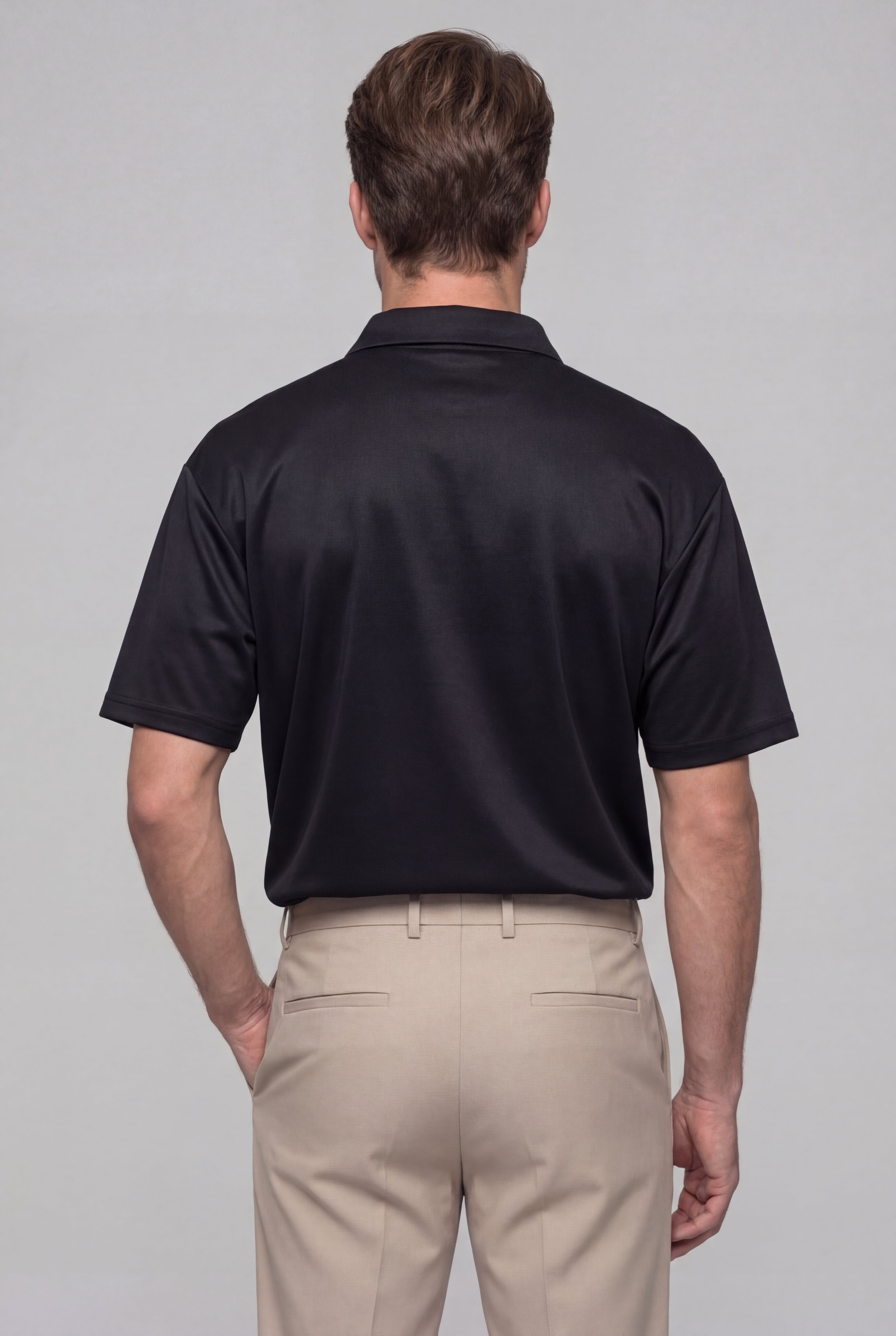 CAVERO ANTI-WRINKLE SHIRT – BLACK