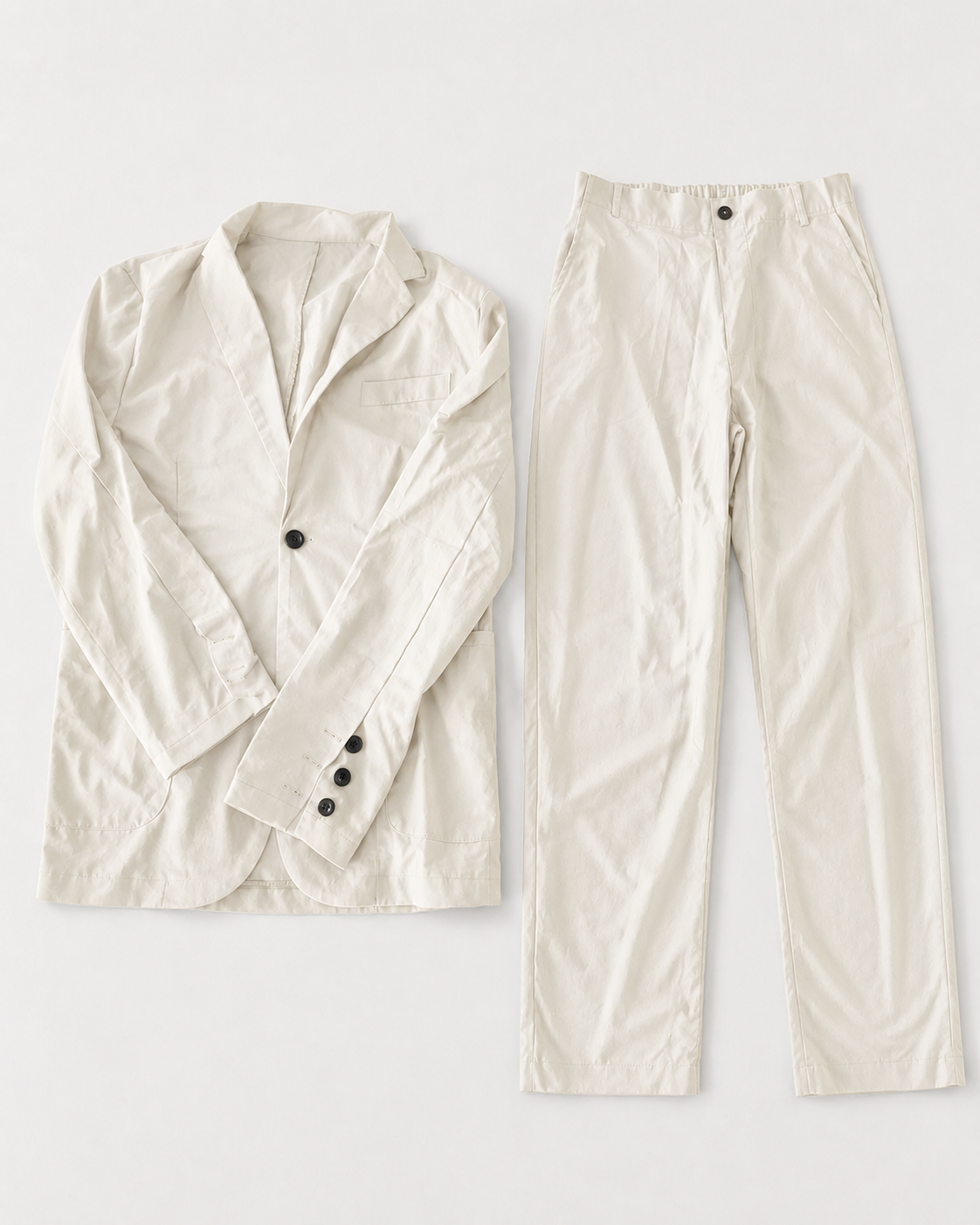 COLEQ LINEN SUIT SET – APRICOT