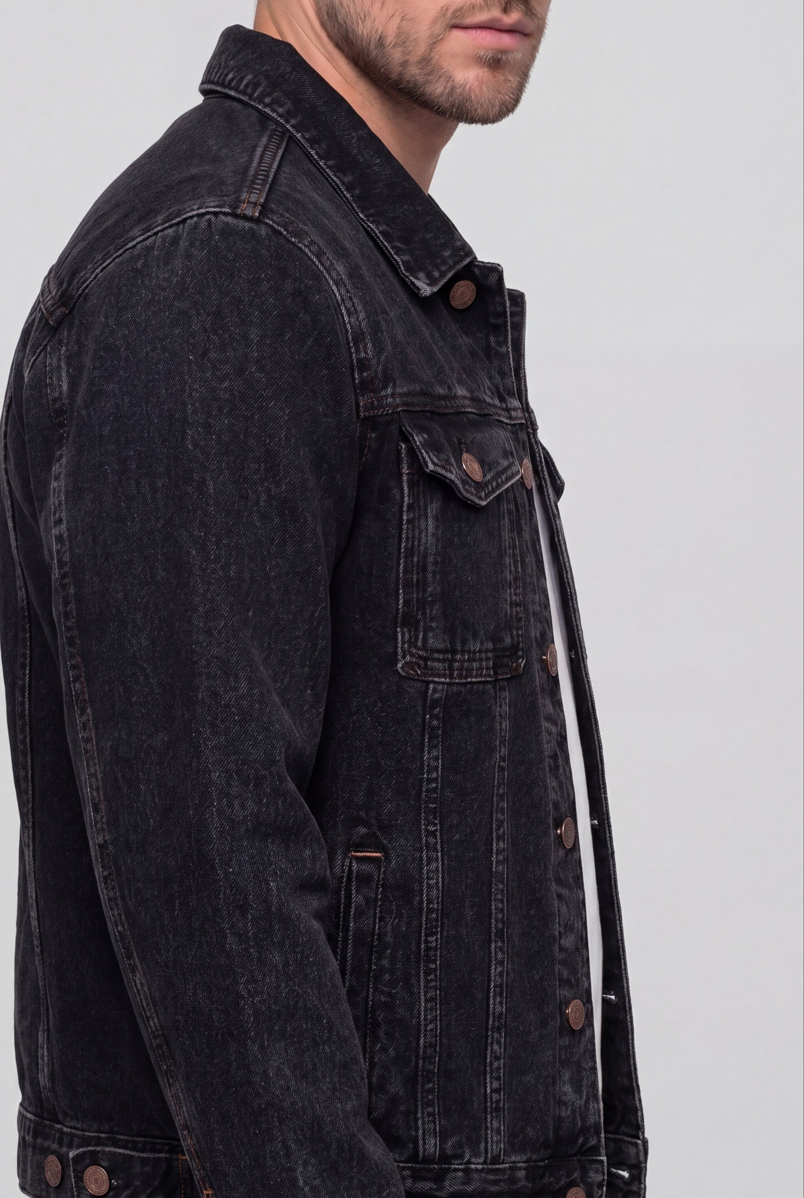 DREXILOR DENIM JACKET - BLACK