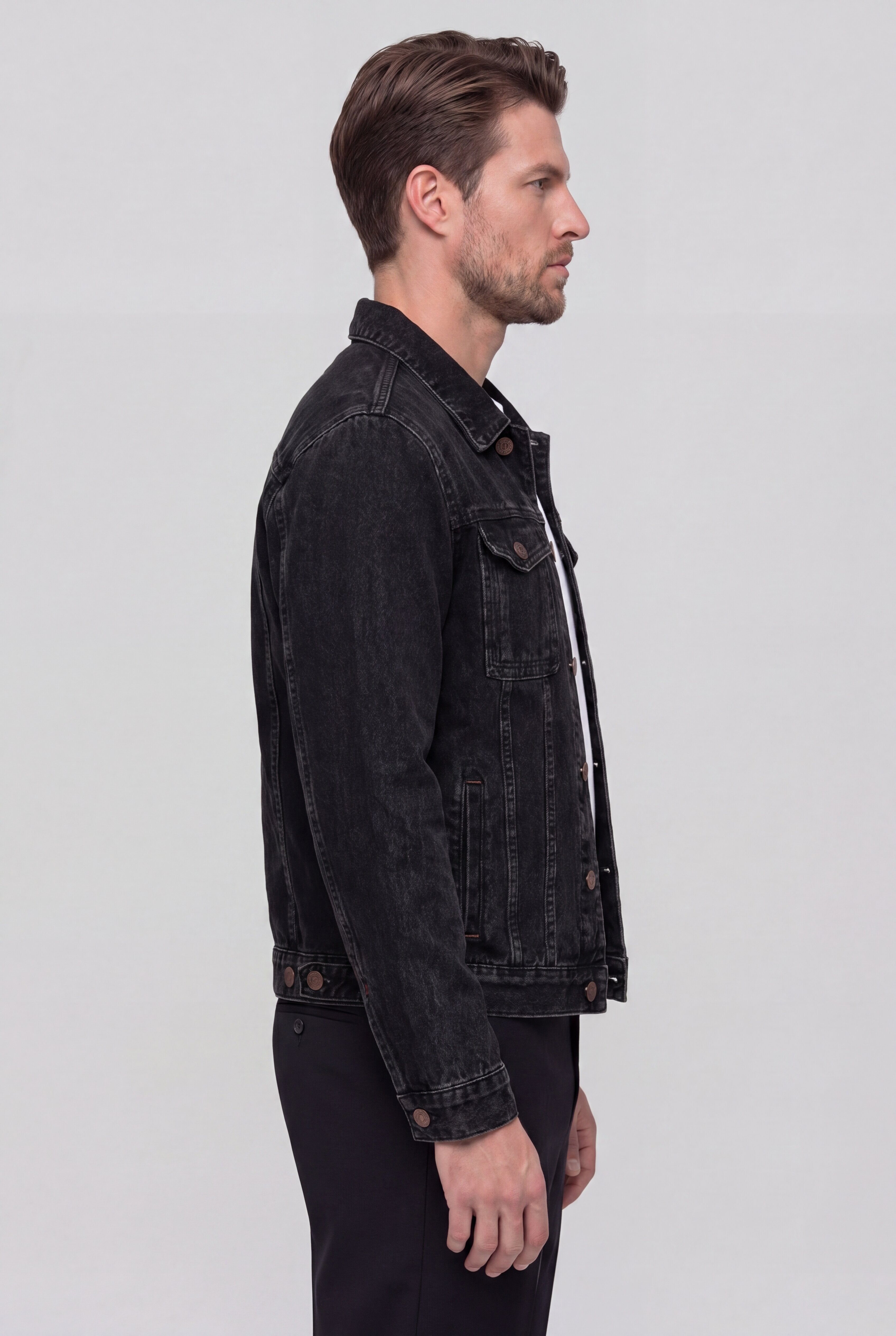 DREXILOR DENIM JACKET - BLACK