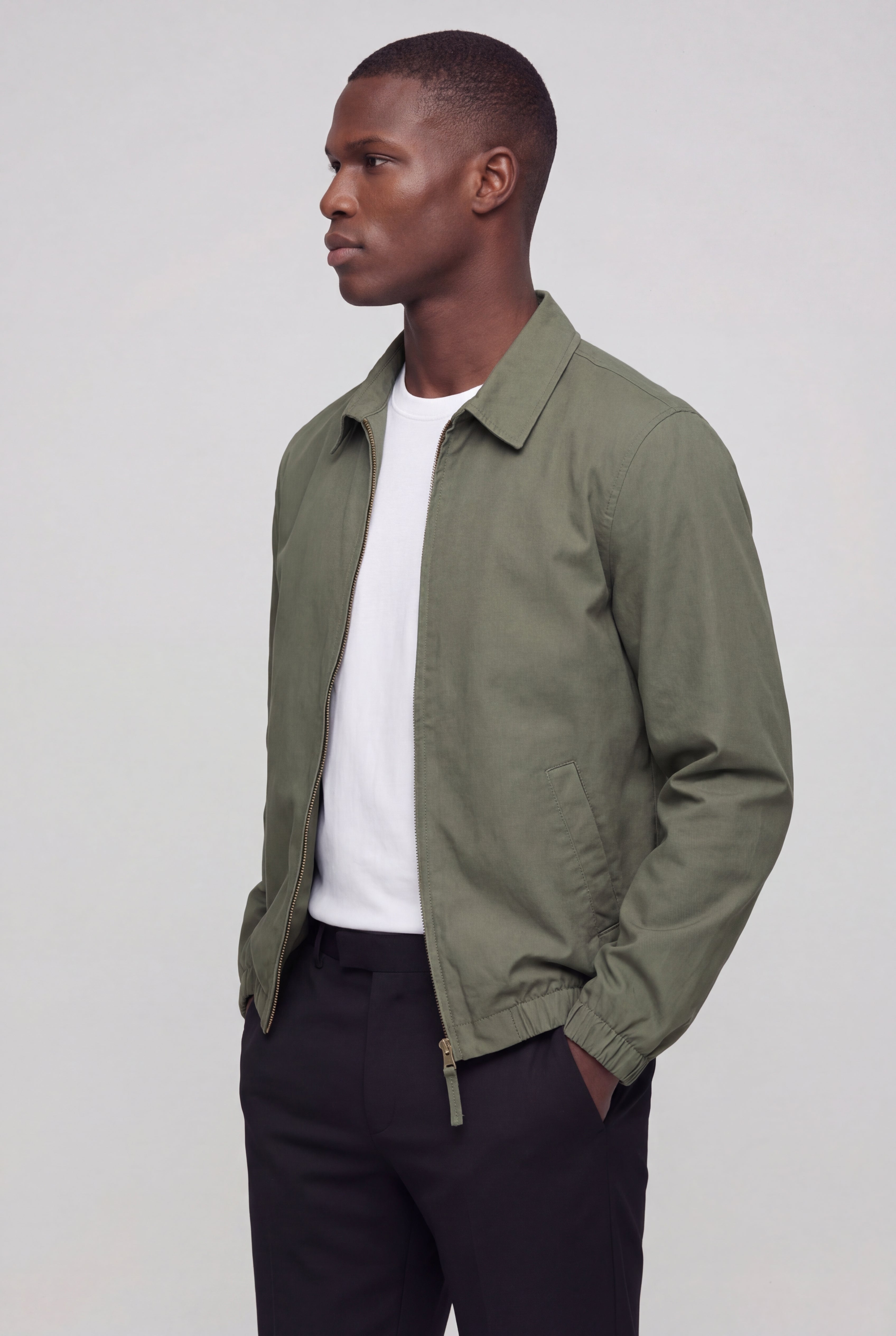 ELDRIC LIGHTWEIGHT FULL-ZIP JACKET – GREEN