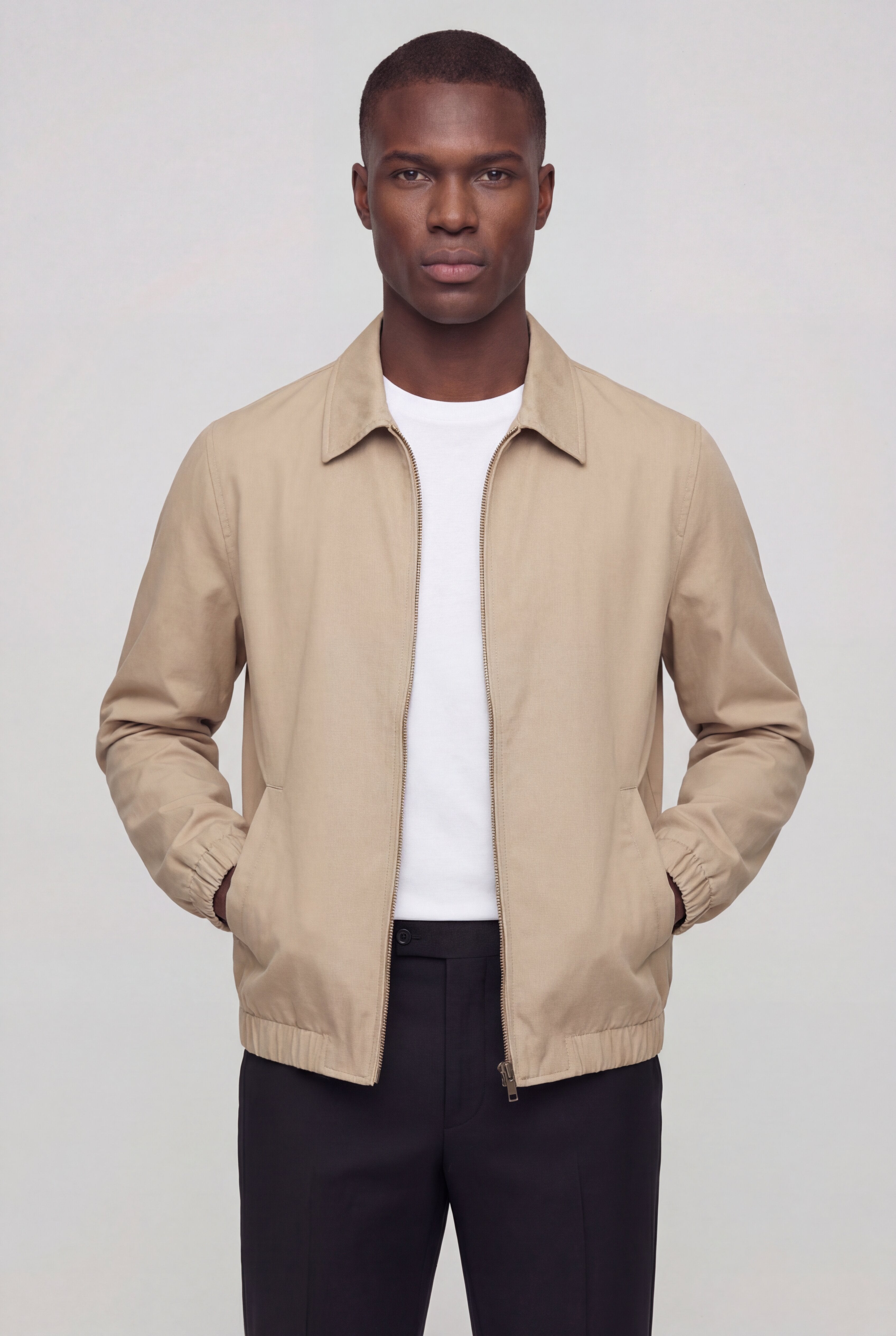 ELDRIC LIGHTWEIGHT FULL-ZIP JACKET – KHAKI